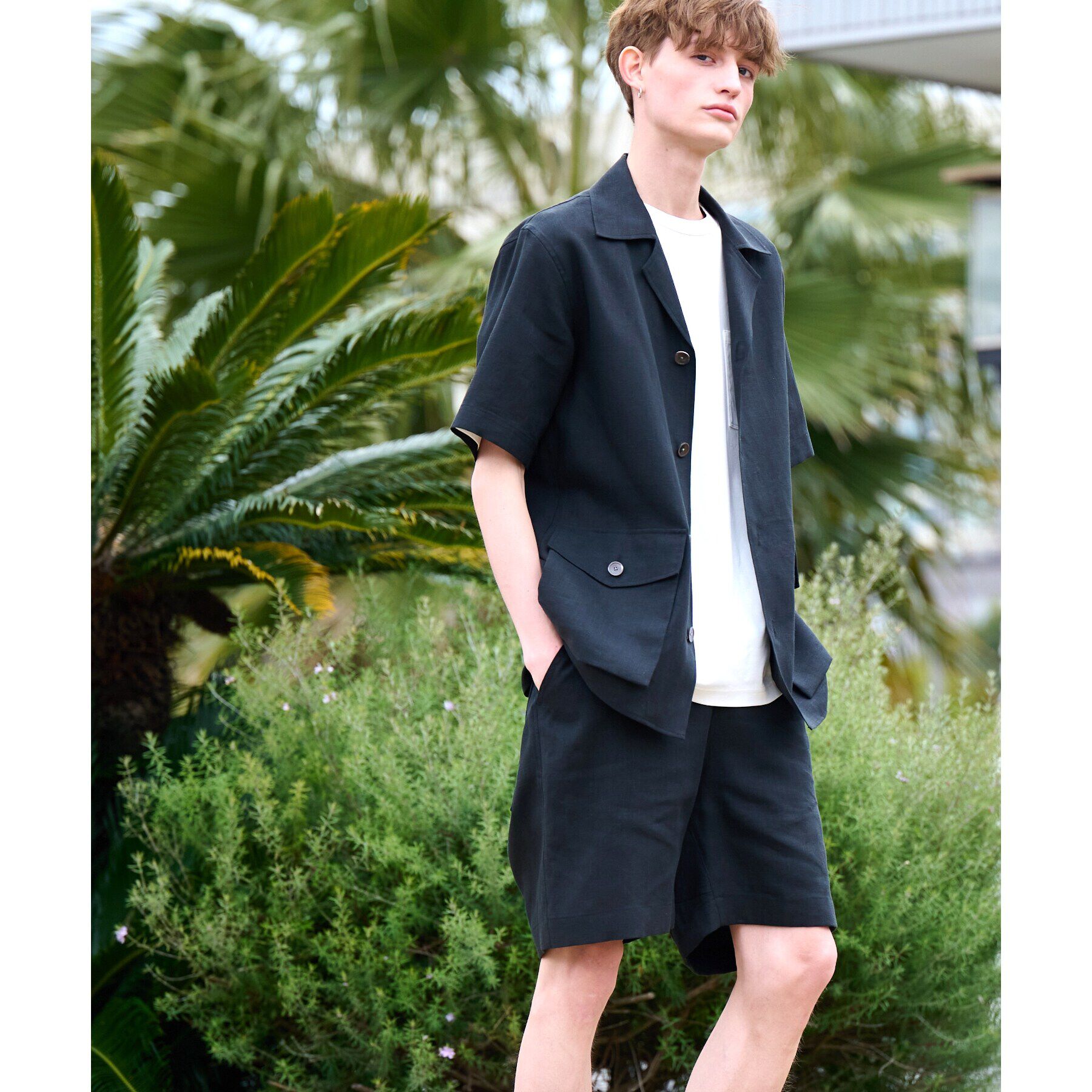 DRESSTERIOR「【Safari5月号掲載】【セットアップ可】オープンカラープエルトリコシャツ」|シャツ・ブラウス|