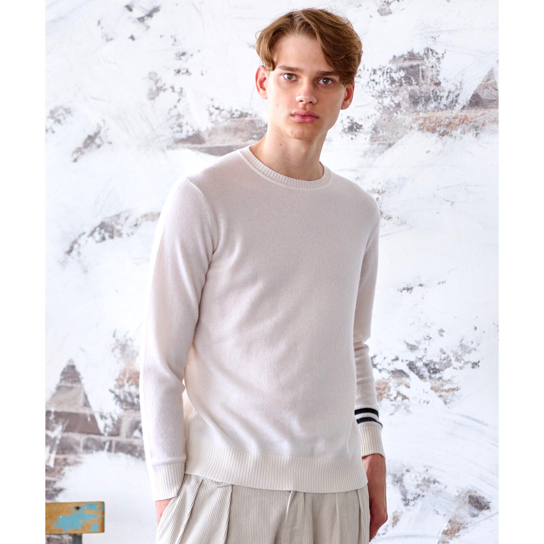 DRESSTERIOR「【カシミヤ100%】ピュアカシミヤクルーネックニット」|ニット・セーター|