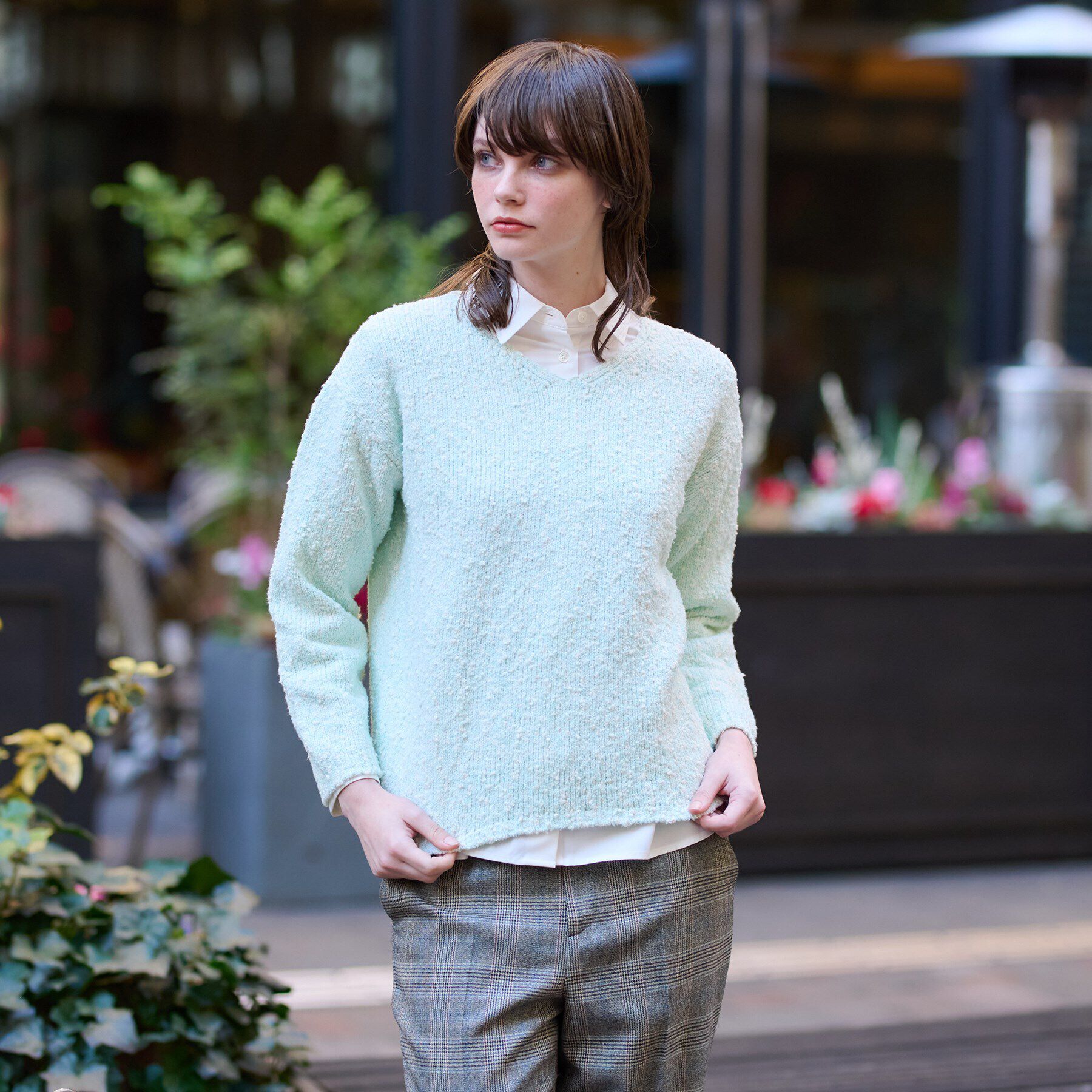 DRESSTERIOR「ツイーディプルオーバーニット」|ニット・セーター|