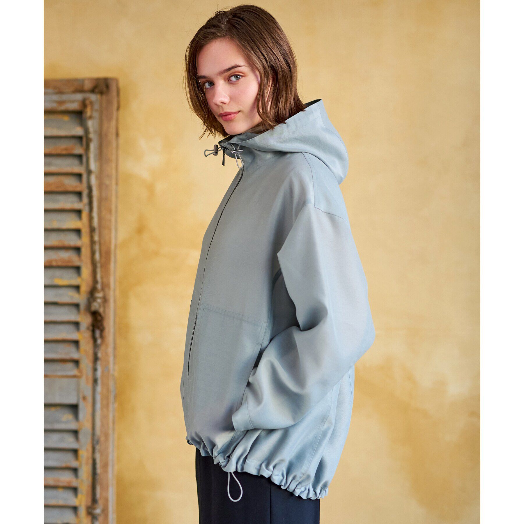 DRESSTERIOR「【洗える】シアーフーデッドパーカ」|ブルゾン・スタジャン|