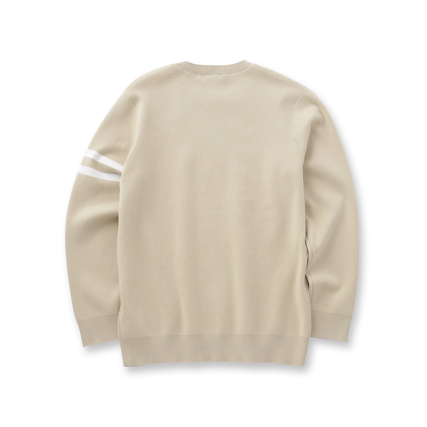 DRESSTERIOR「コットンスムース アームラインクルーネックニット」|ニット・セーター|