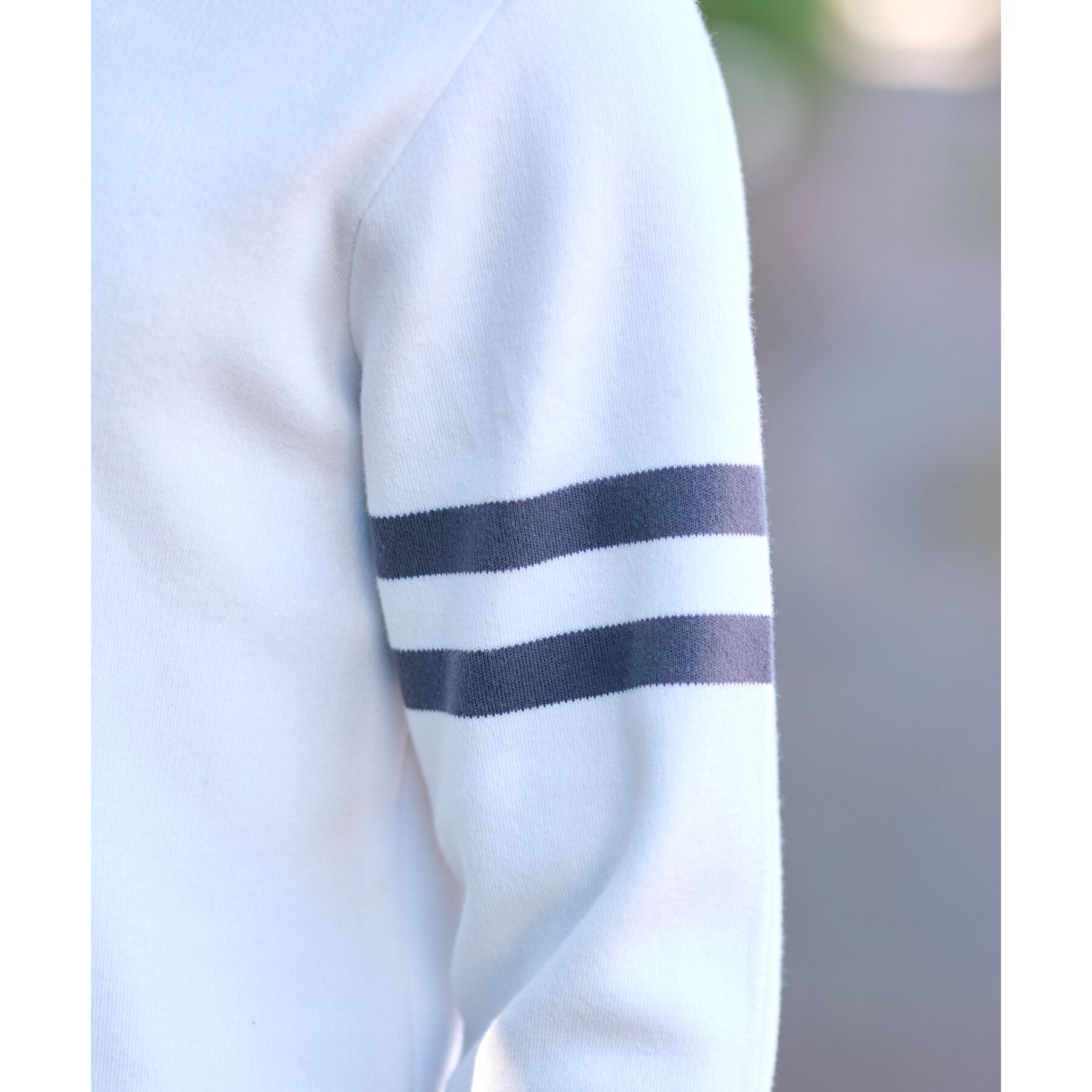 DRESSTERIOR「コットンスムース アームラインクルーネックニット」|ニット・セーター|