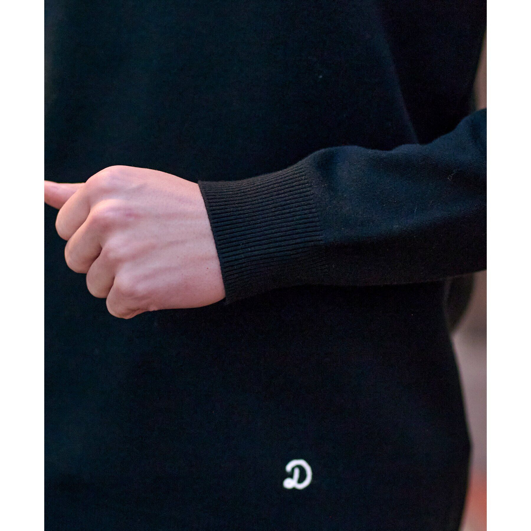 DRESSTERIOR「コットンスムース アームラインクルーネックニット」|ニット・セーター|