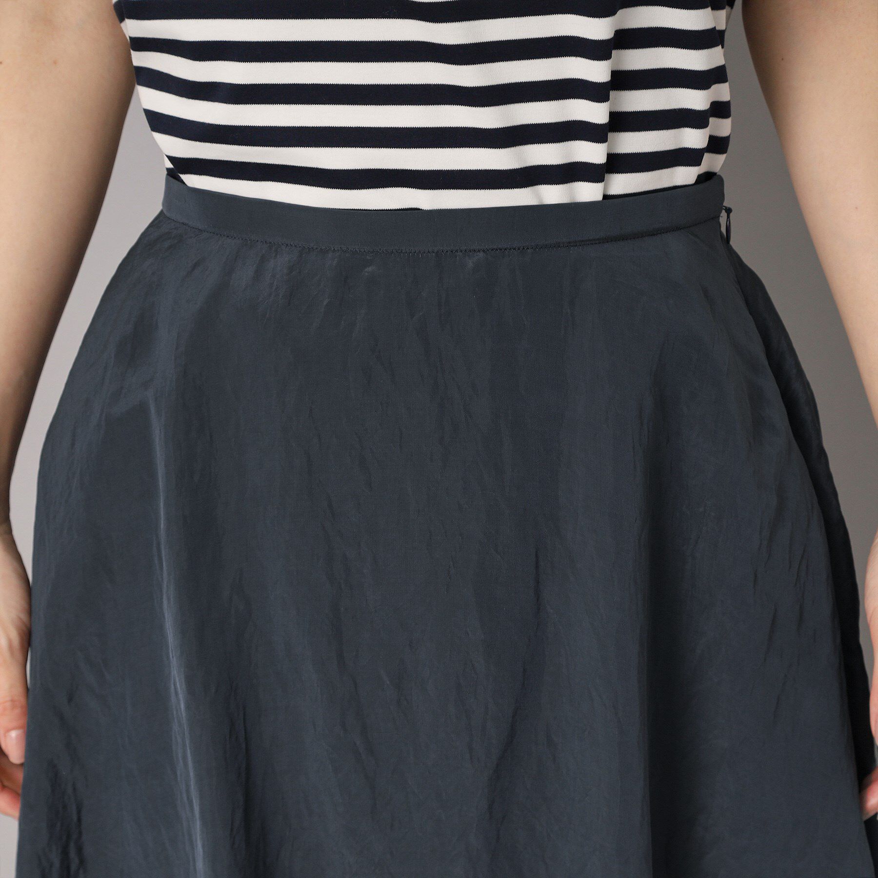 DRESSTERIOR「【裏地あり/後ろウエストゴム】シアーワッシャーバルーンスカート」|スカート|