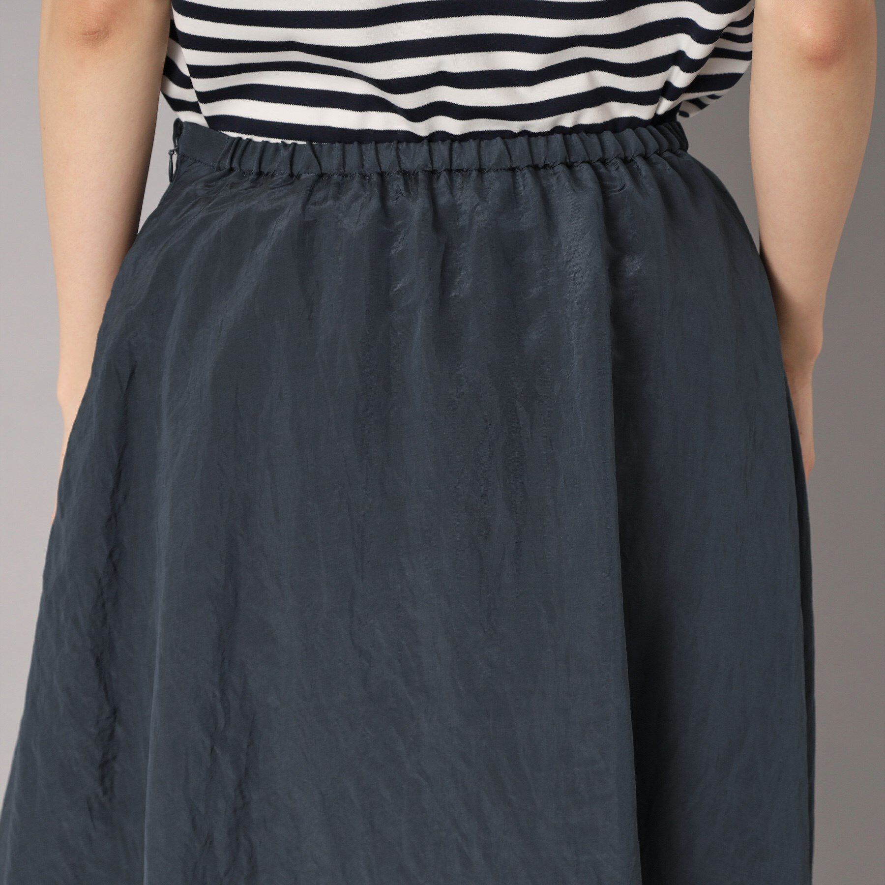 DRESSTERIOR「【裏地あり/後ろウエストゴム】シアーワッシャーバルーンスカート」|スカート|