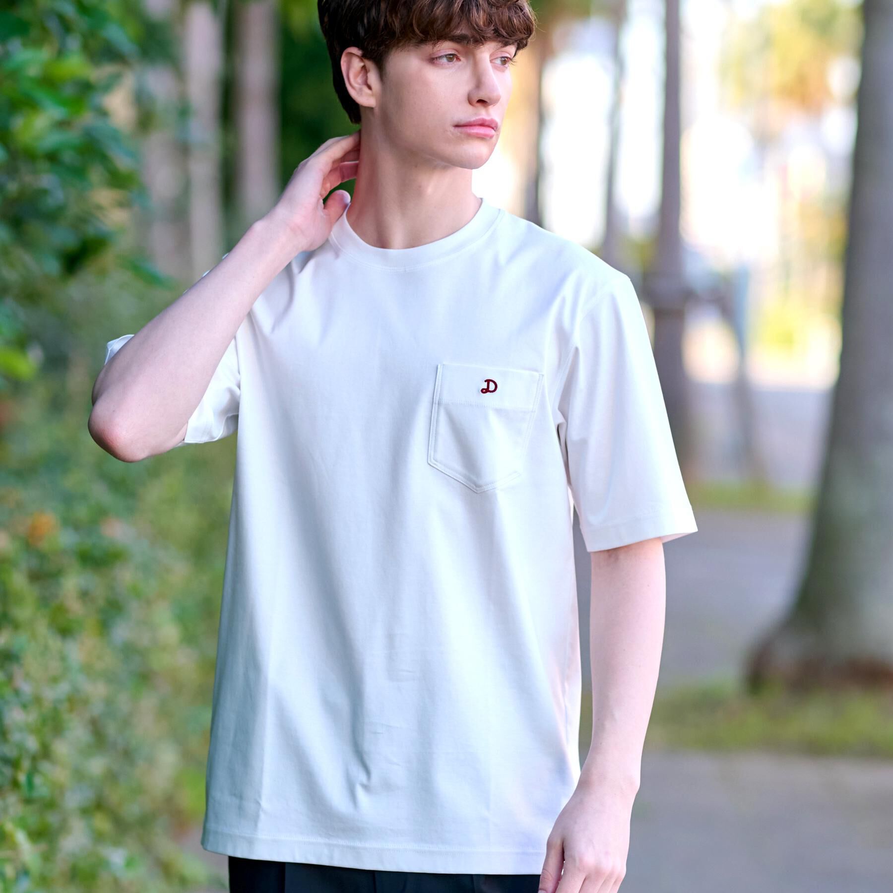 DRESSTERIOR「【接触冷感/抗菌防臭/消臭】ICE CLEAR COTTON ポケットTシャツ」|Tシャツ・カットソー|