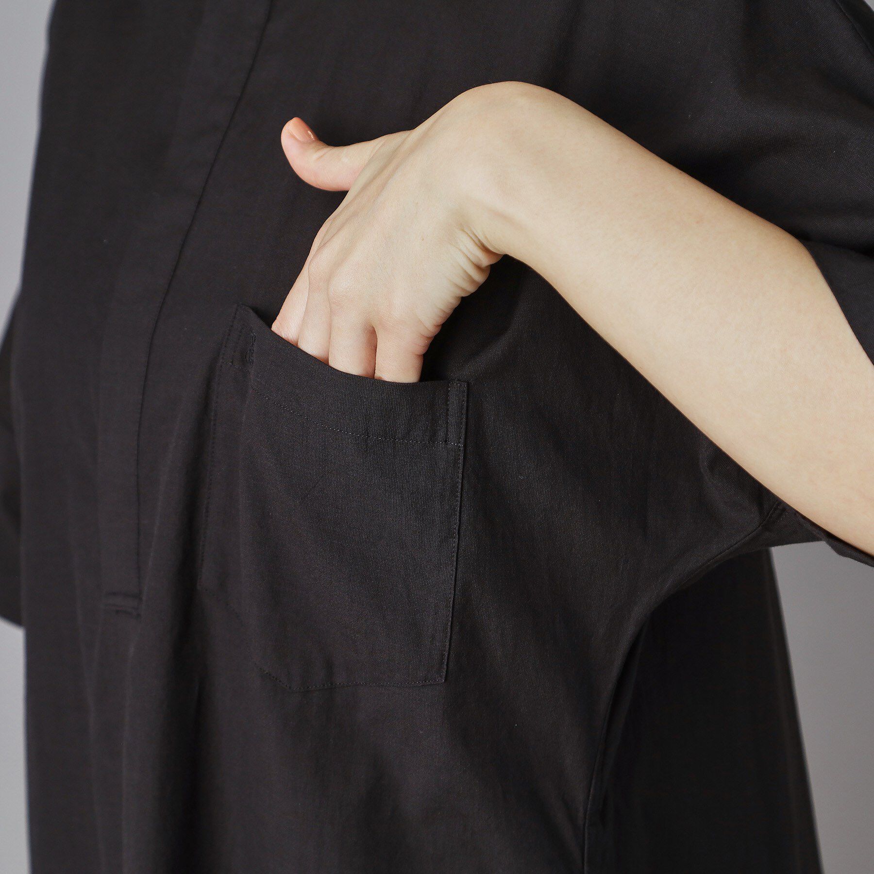 DRESSTERIOR「TICCA（ティッカ）テント半袖シャツワンピース」|ワンピース|