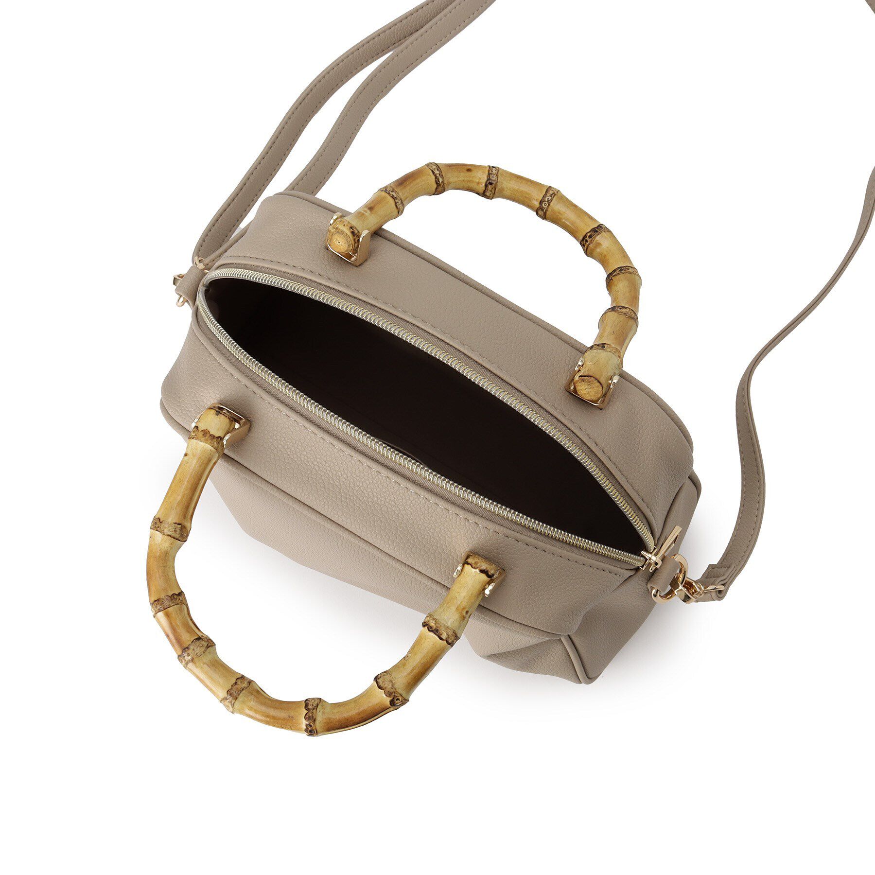 grove「【雑誌掲載】バンブーハンドル2WAYボストン」|ボストンバッグ|