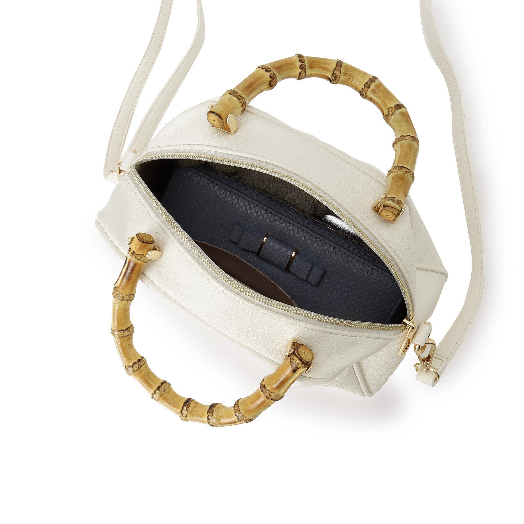 grove「【雑誌掲載】バンブーハンドル2WAYボストン」|ボストンバッグ|