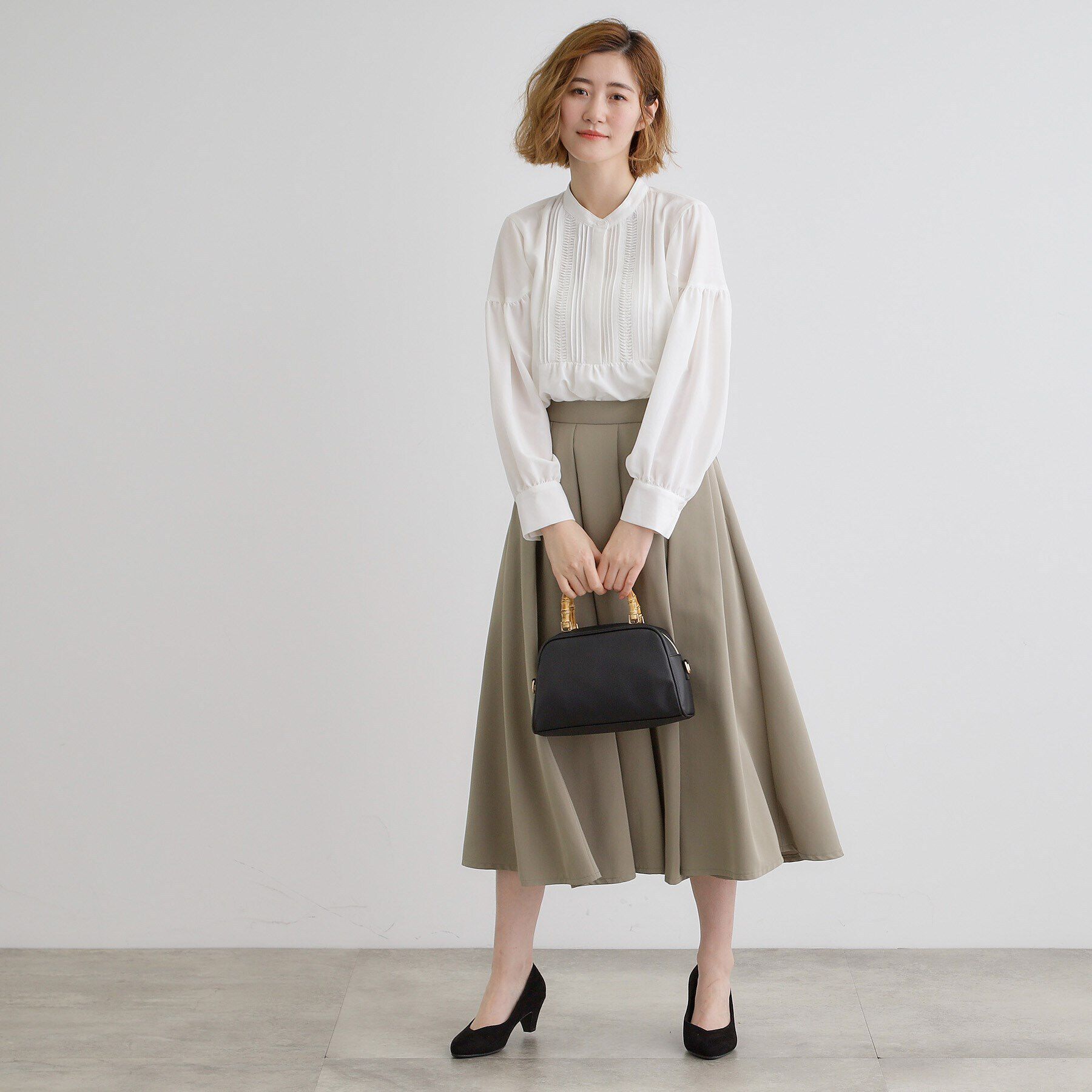 grove「【雑誌掲載】バンブーハンドル2WAYボストン」|ボストンバッグ|