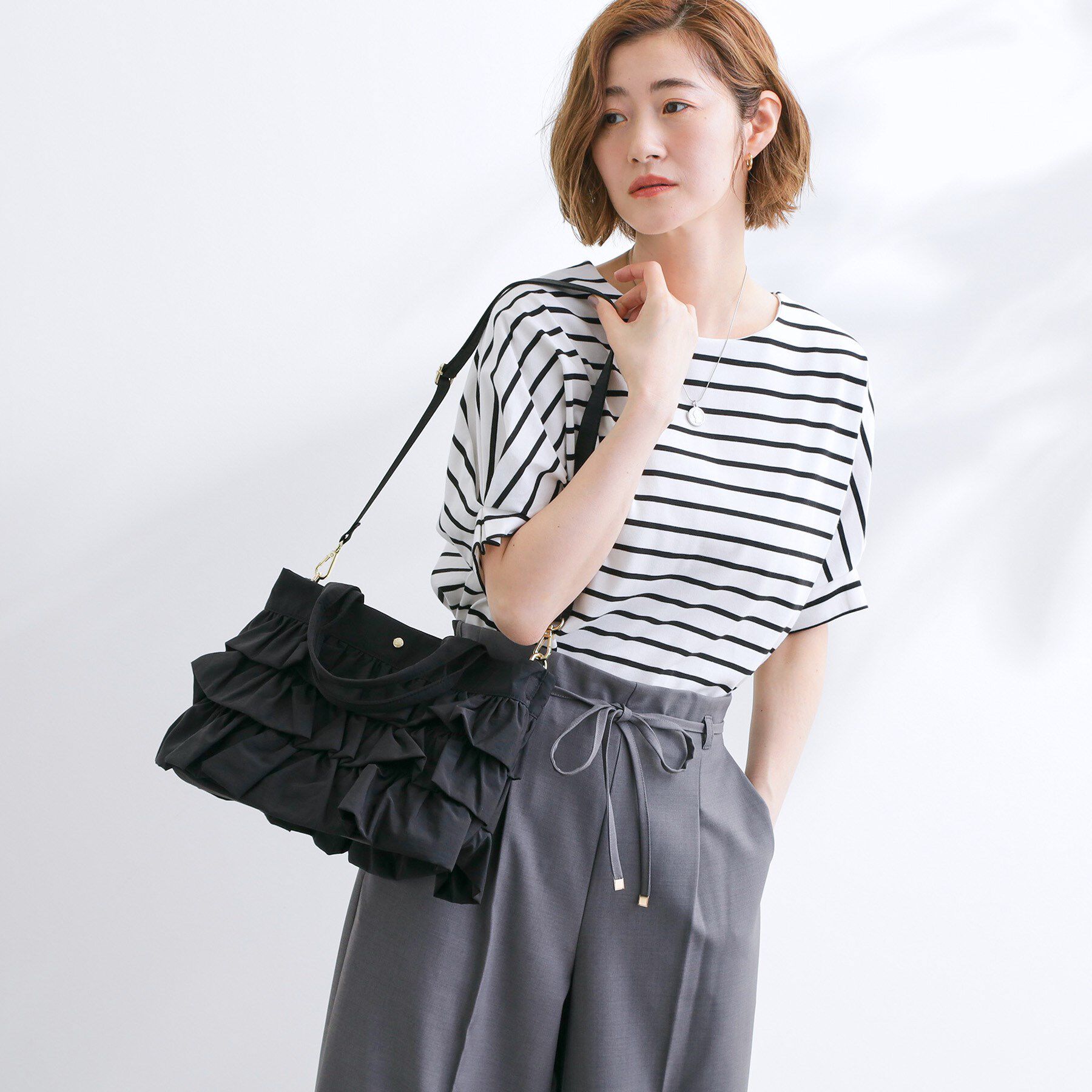 grove「【撥水】ティアード2WAYトート」|トートバッグ|