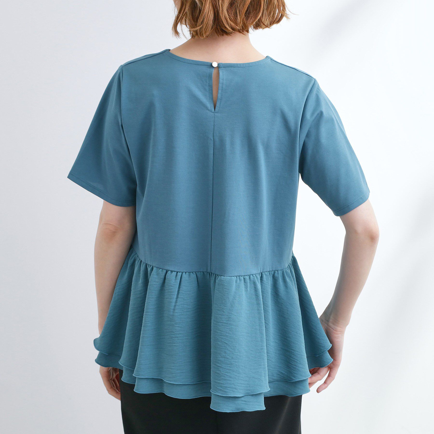 grove「【UV・冷感】布帛使いフレアーTシャツ」|Tシャツ・カットソー|