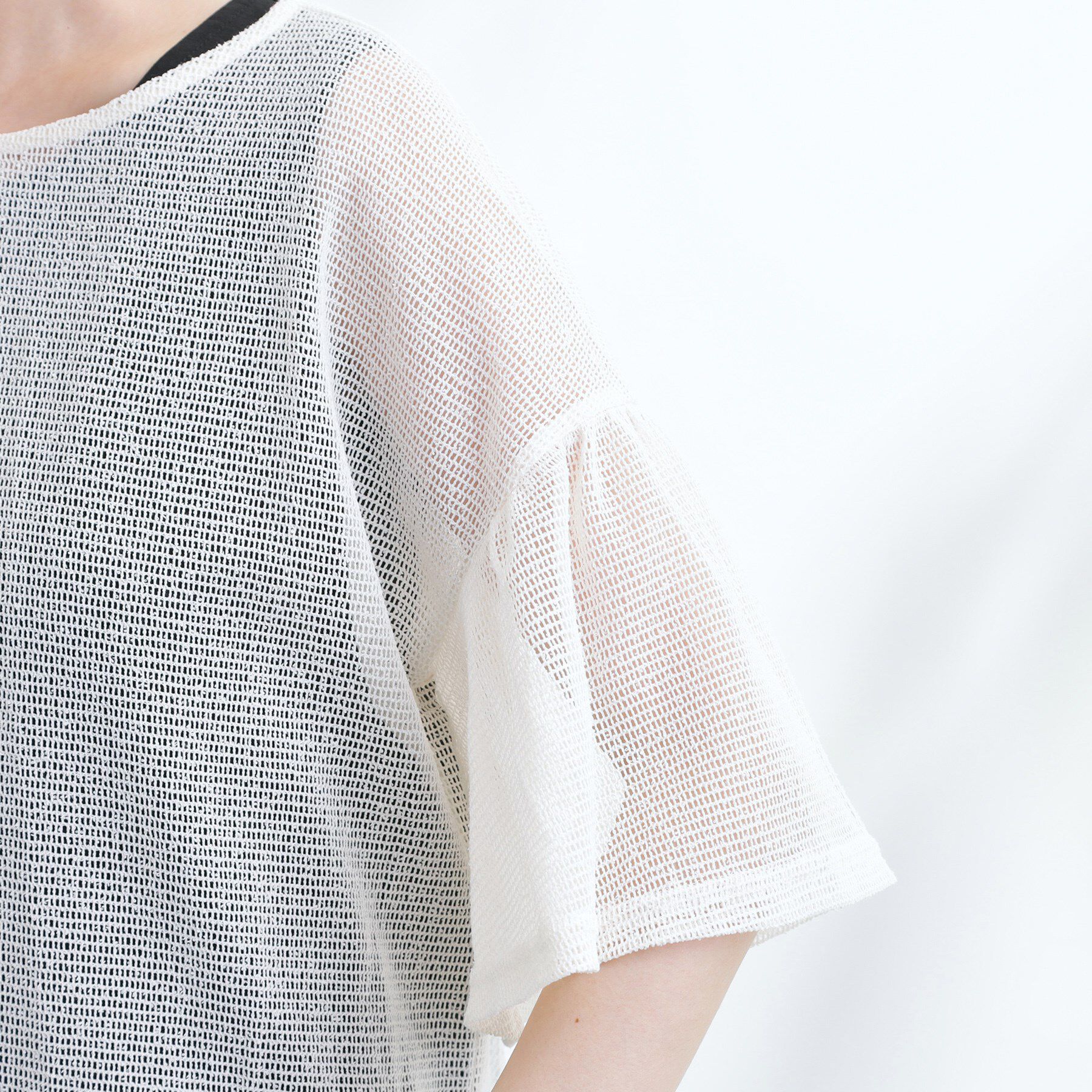 grove「着回し◎夏に嬉しいSET　メッシュブラウス&times;フレアワンピース」|ワンピース|