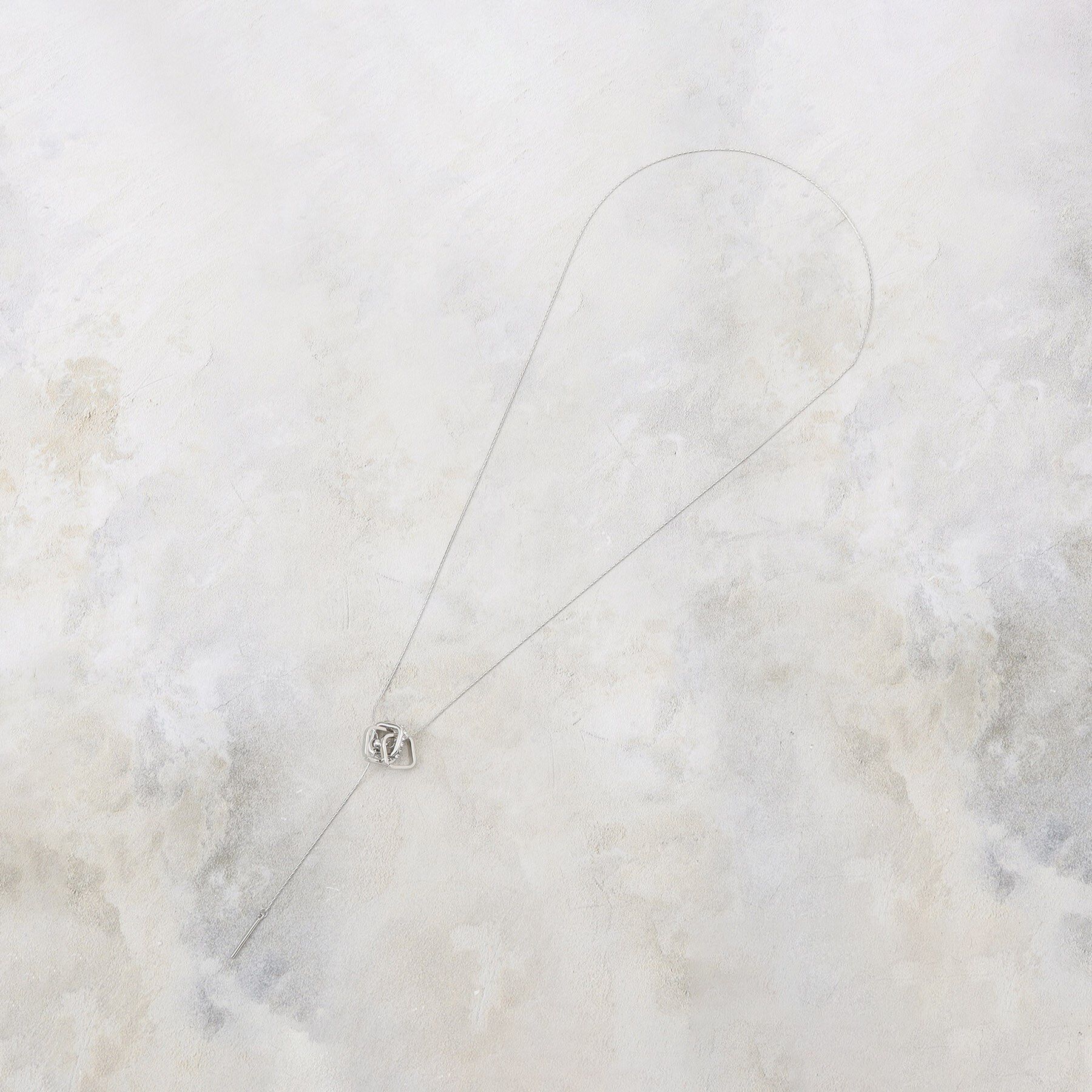 grove「スクエアビジューリングネックレス」|ネックレス|