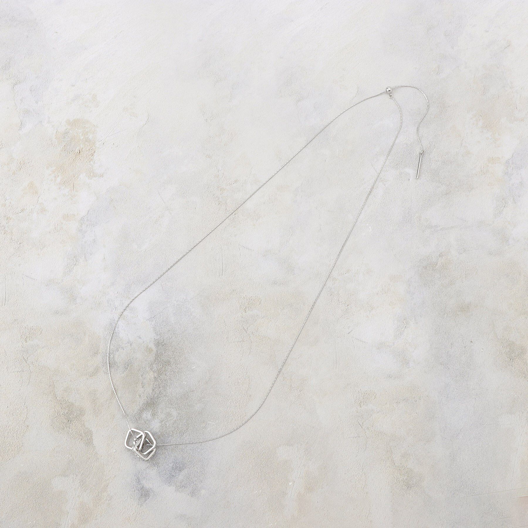 grove「スクエアビジューリングネックレス」|ネックレス|