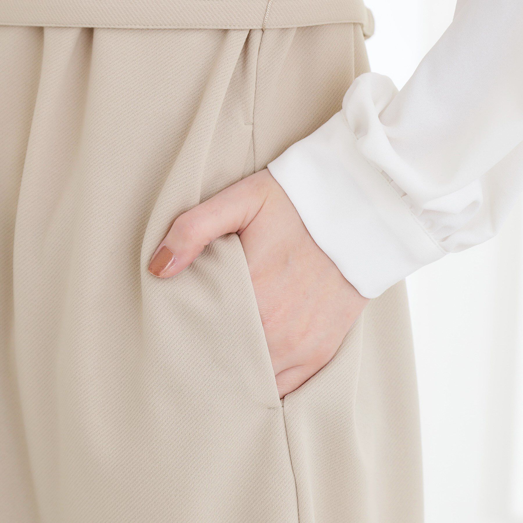 grove「【手洗いOK】フロントプリーツ袖コンシャスワンピース」|ワンピース|