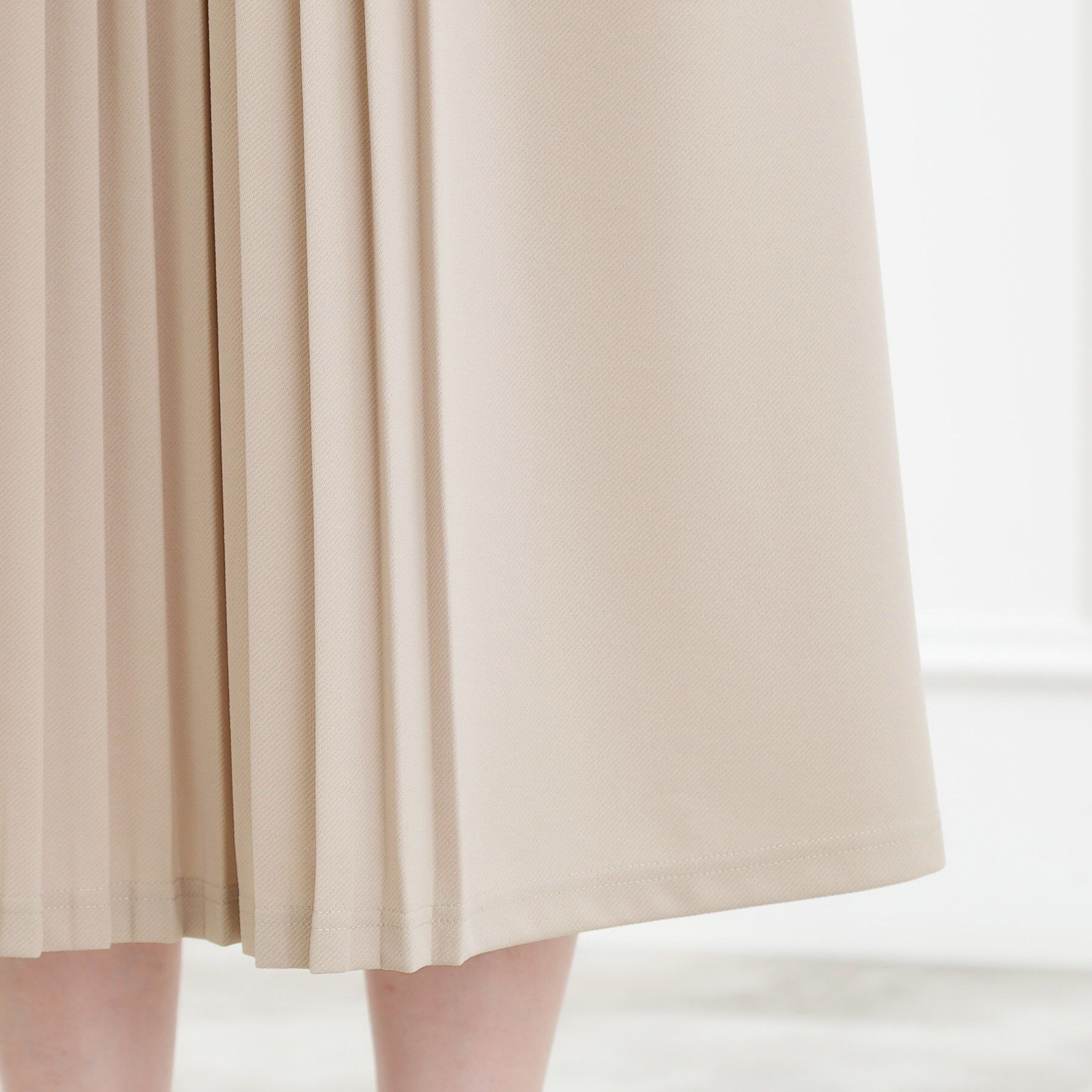 grove「【手洗いOK】フロントプリーツ袖コンシャスワンピース」|ワンピース|