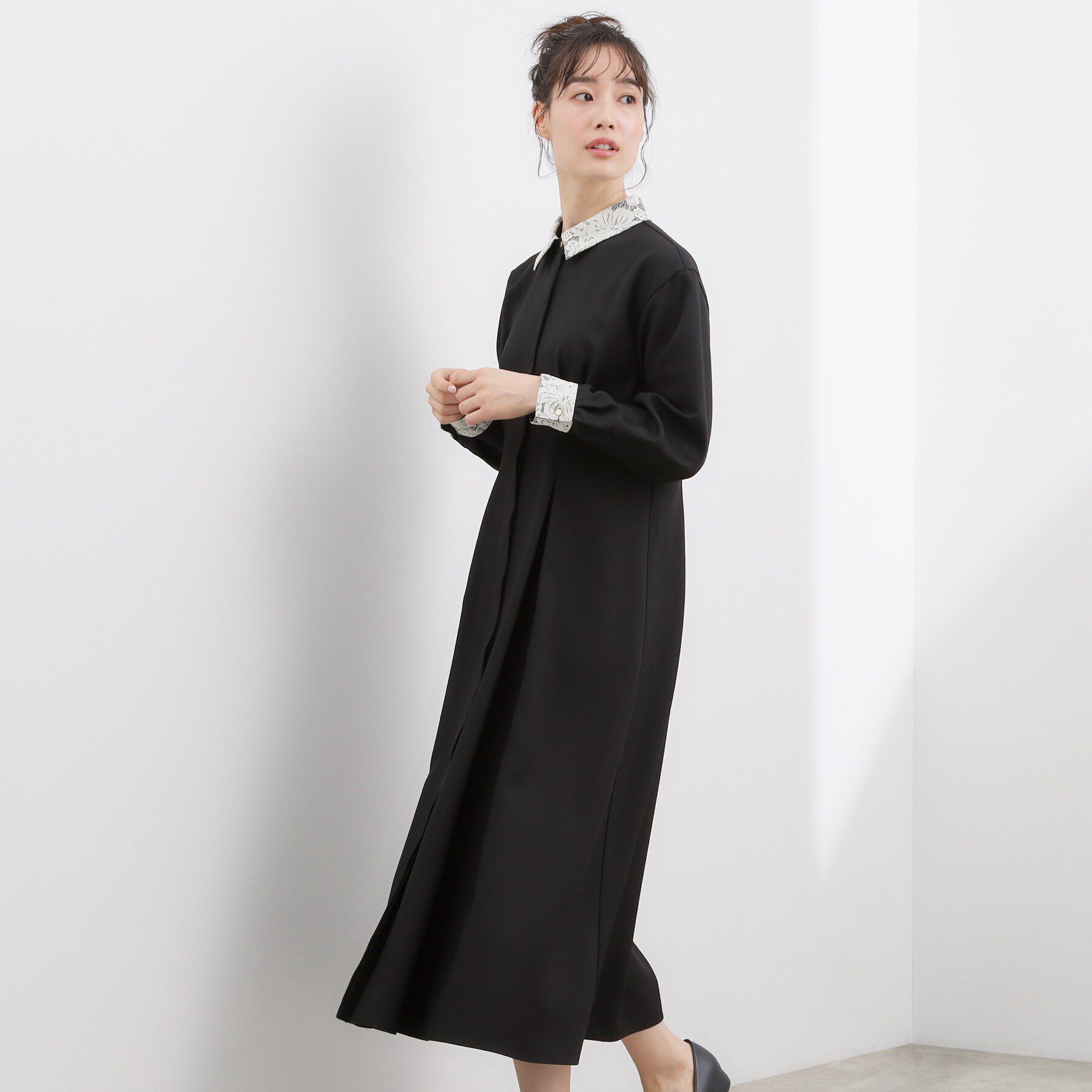 grove「晴れの日にも映える、品よく華やかなシャツワンピース」|ワンピース|