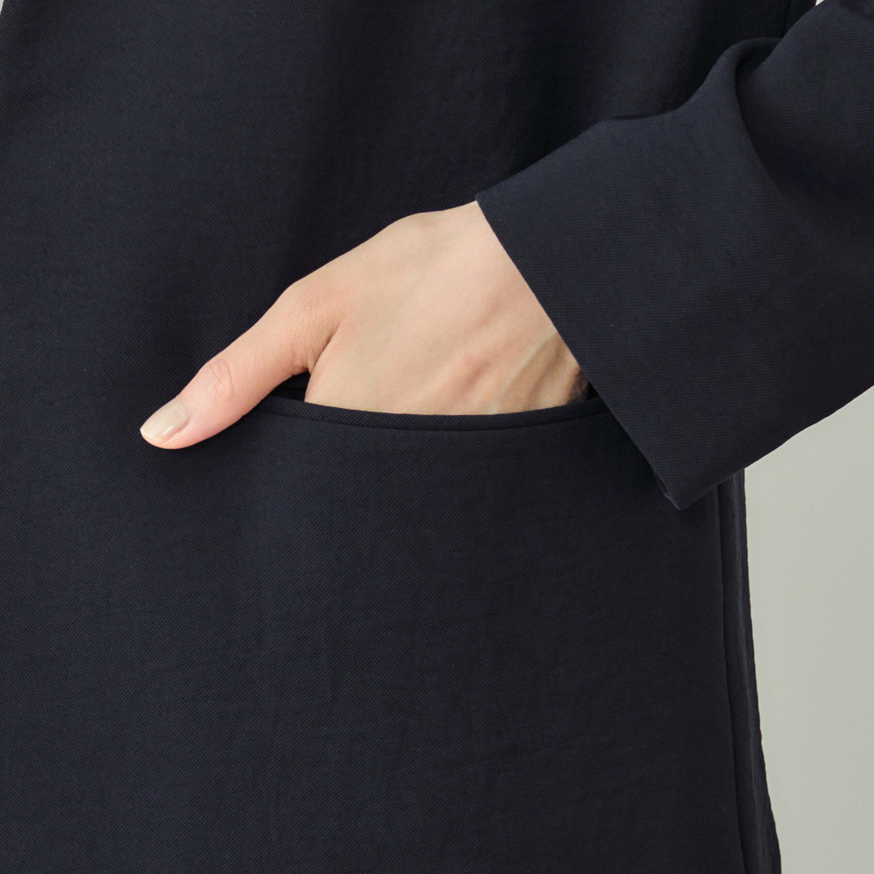 INDIVI「【洗える／UVケア】ノーカラー ナロージャケット」|スーツ|