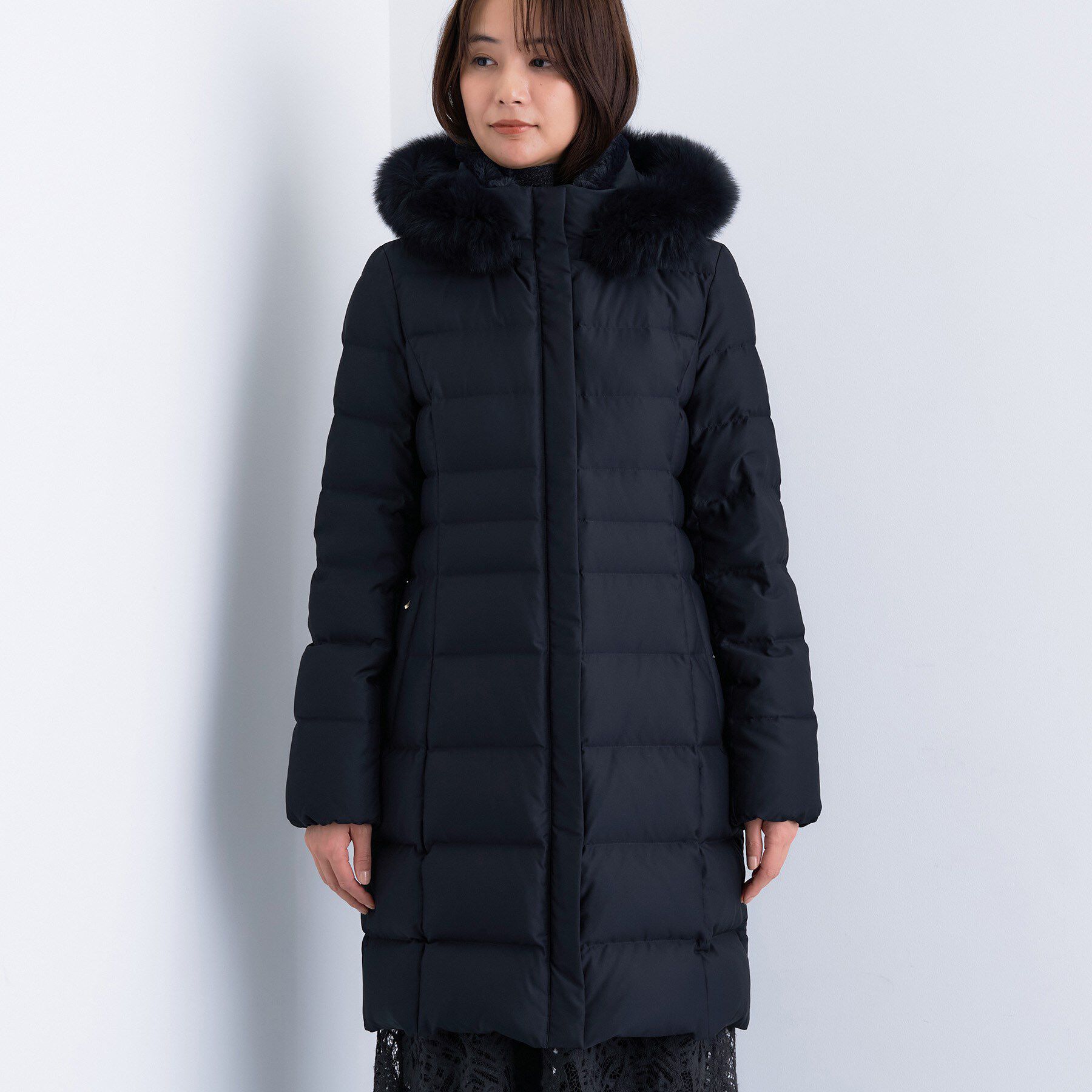 INDIVI「【名品／撥水／抗菌防臭】ロング丈リサイクルダウンコート」|ダウン|