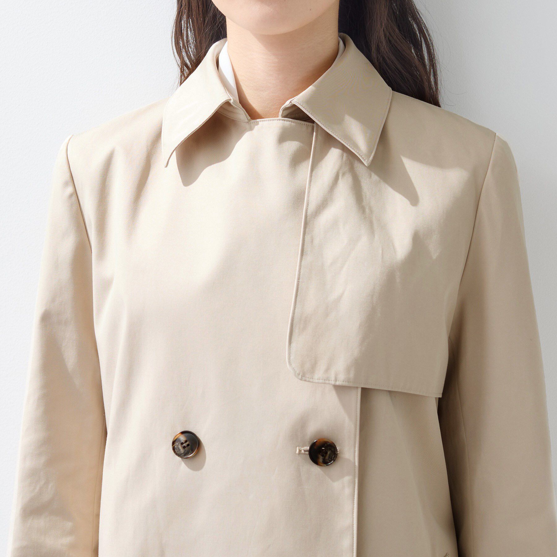 INDIVI「【花粉付着防止／撥水／UVケア】名品トレンチコート」|トレンチコート|