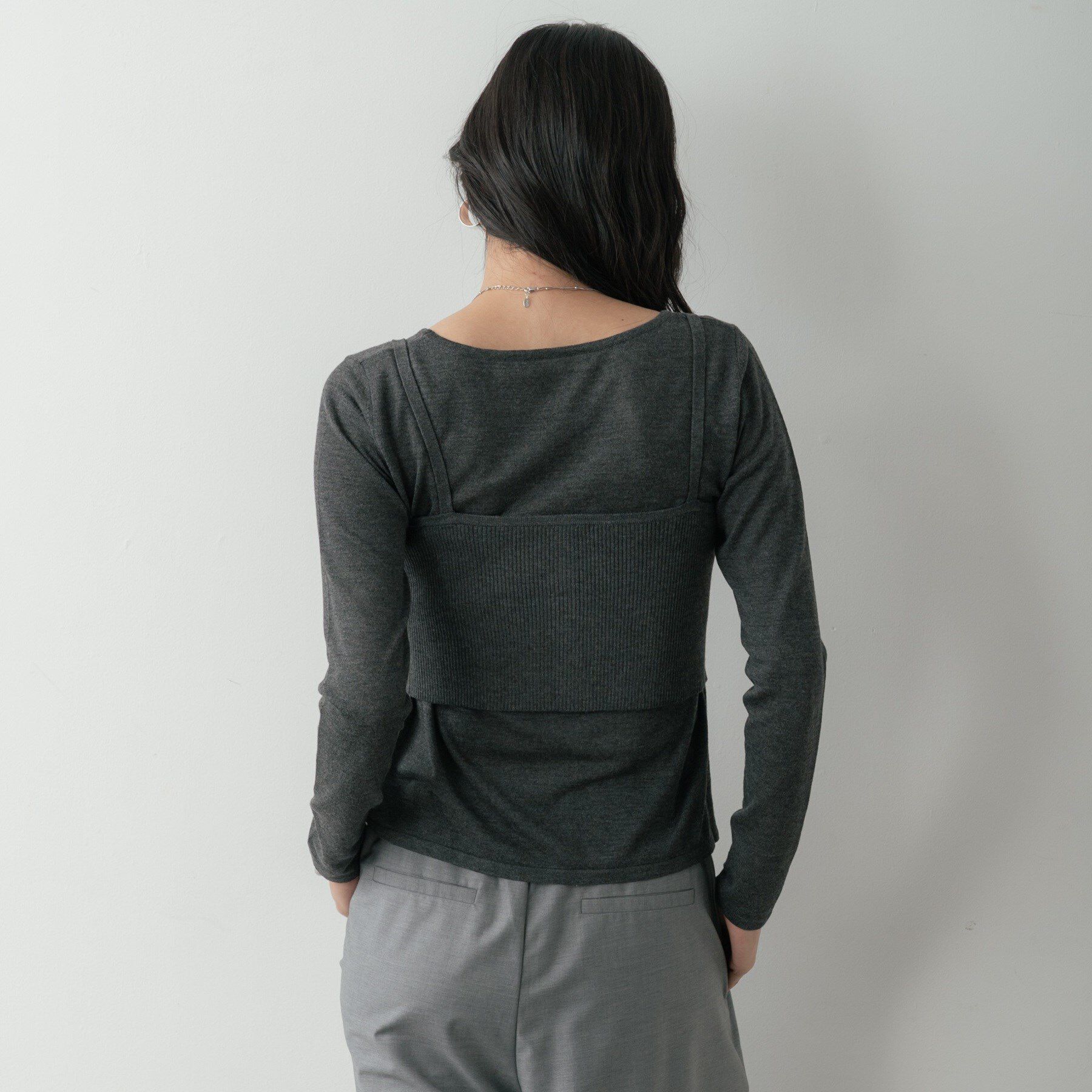 GALLEST「ビスチェレイヤードニット」|ニット・セーター|