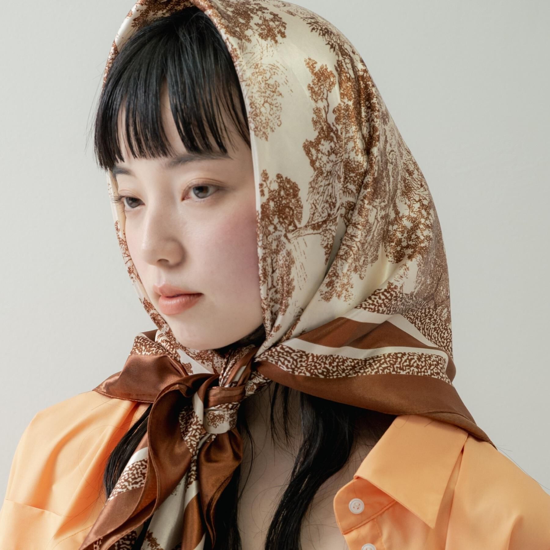 GALLEST「アートプリントスカーフ」|ストール|