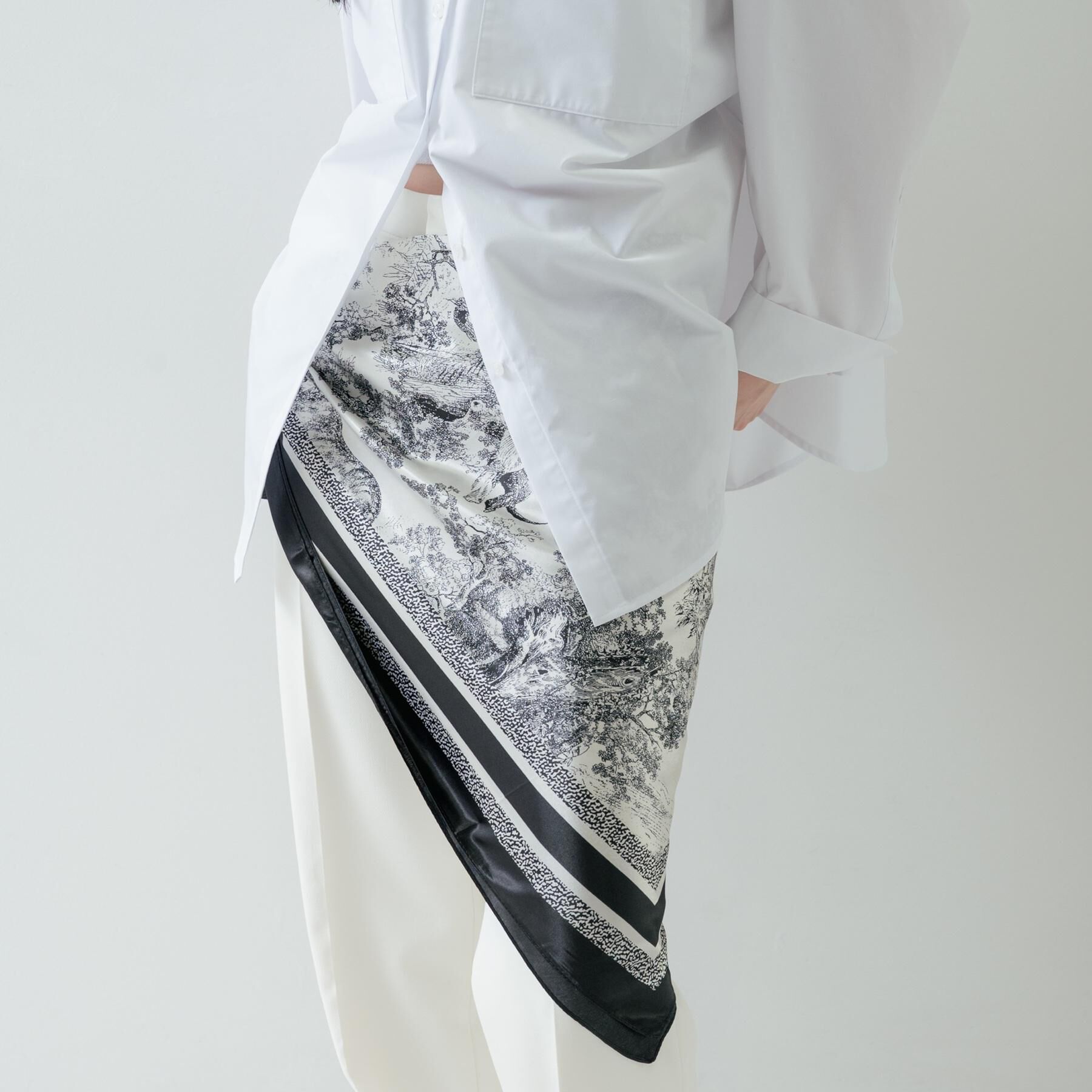 GALLEST「アートプリントスカーフ」|ストール|