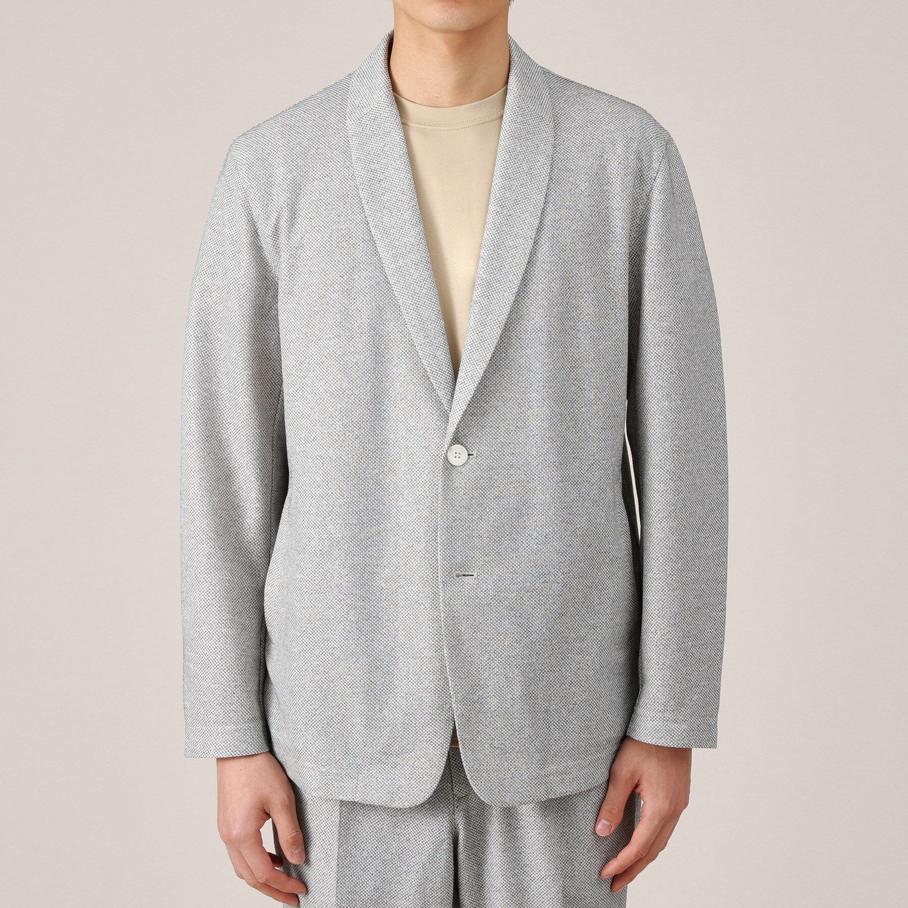 TAKEO KIKUCHI「【抗菌防臭】尾州リネンブレンド ドビーメッシュ カーディガン」|カーディガン|