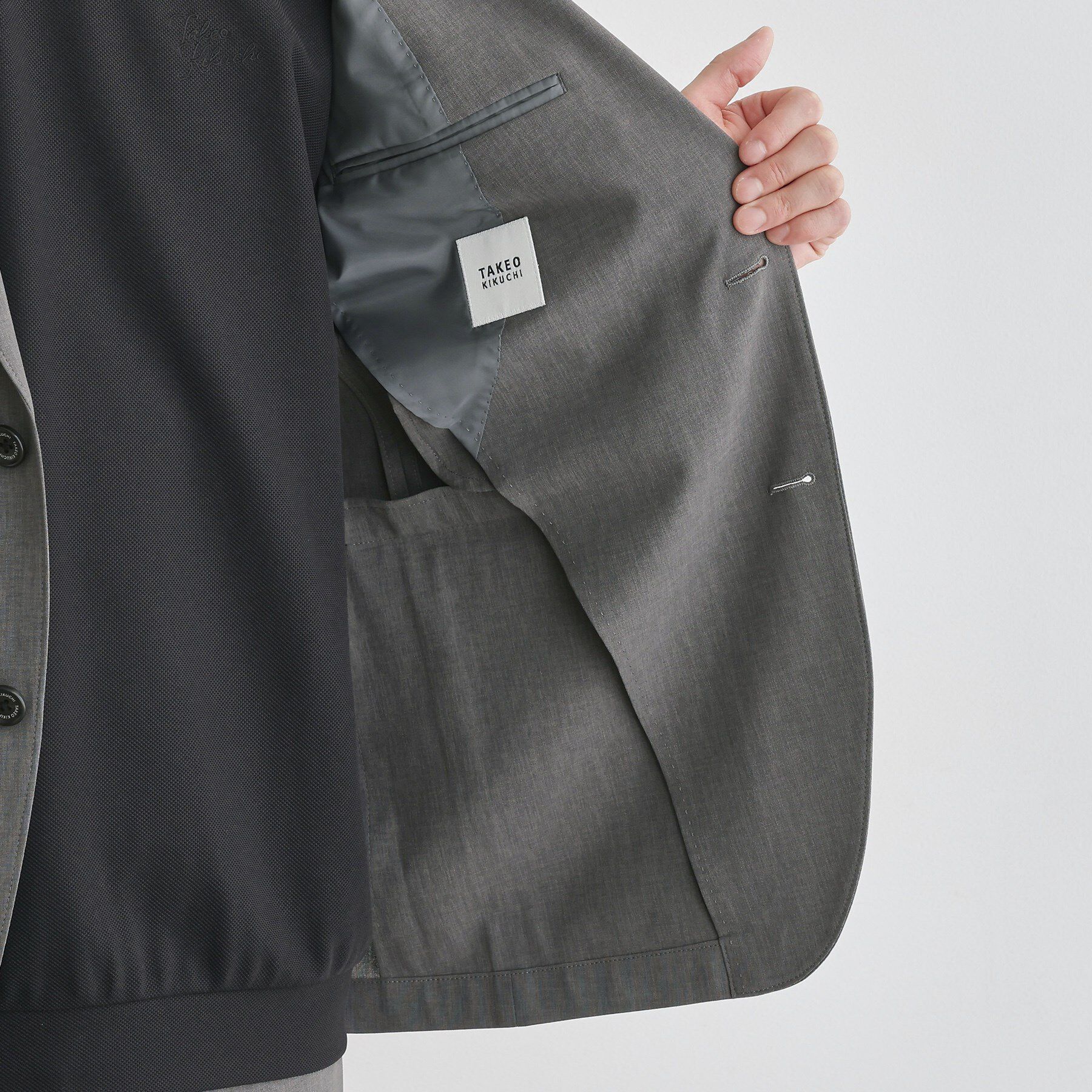 TAKEO KIKUCHI「【LIMITED】吸水速乾セットアップ／背抜きジャケット＆イージーパンツ」|スーツ|