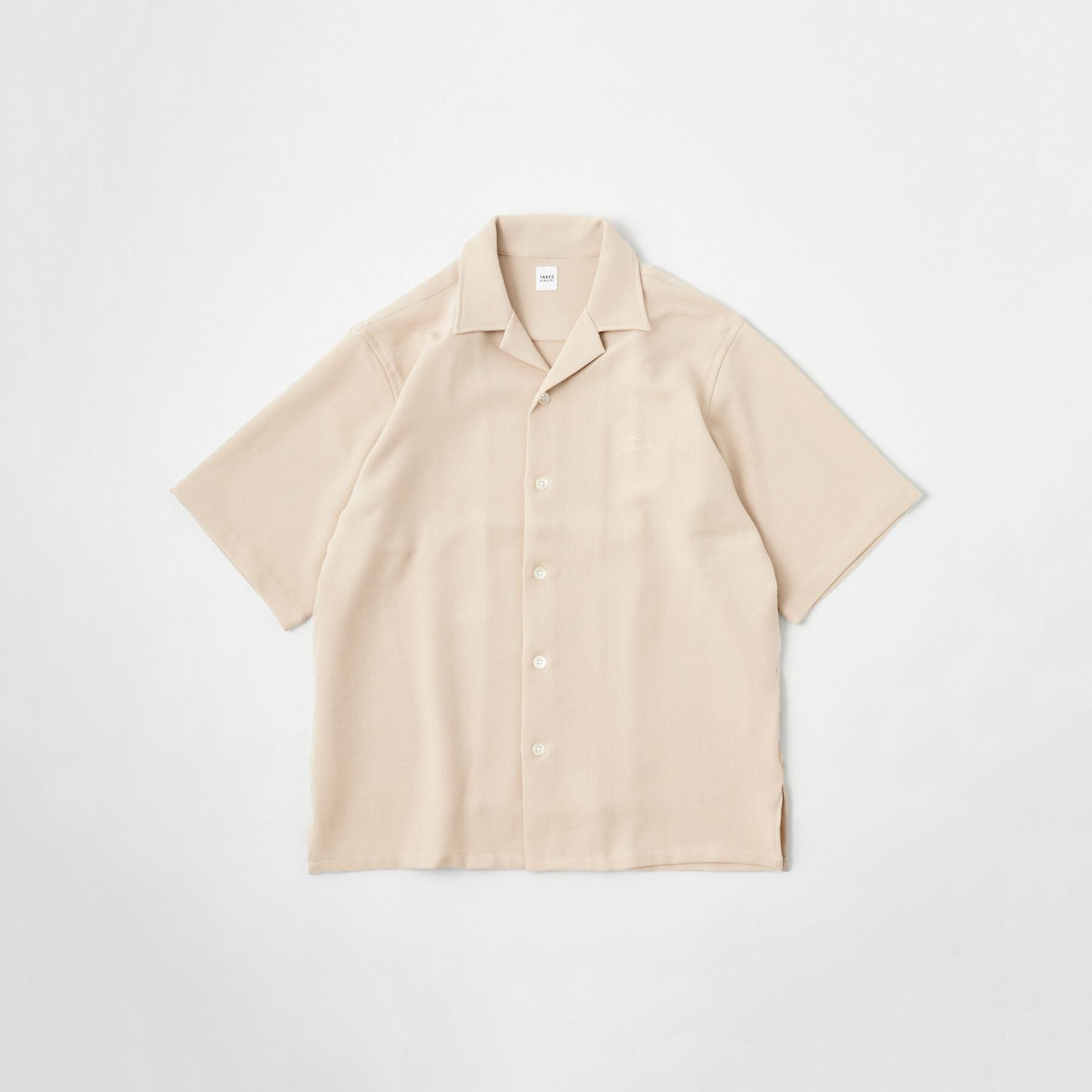 TAKEO KIKUCHI「【LIMITED】ハンドライティングロゴ 1ポイントジャージ半袖シャツ」|シャツ・ブラウス|アイボリー(004)