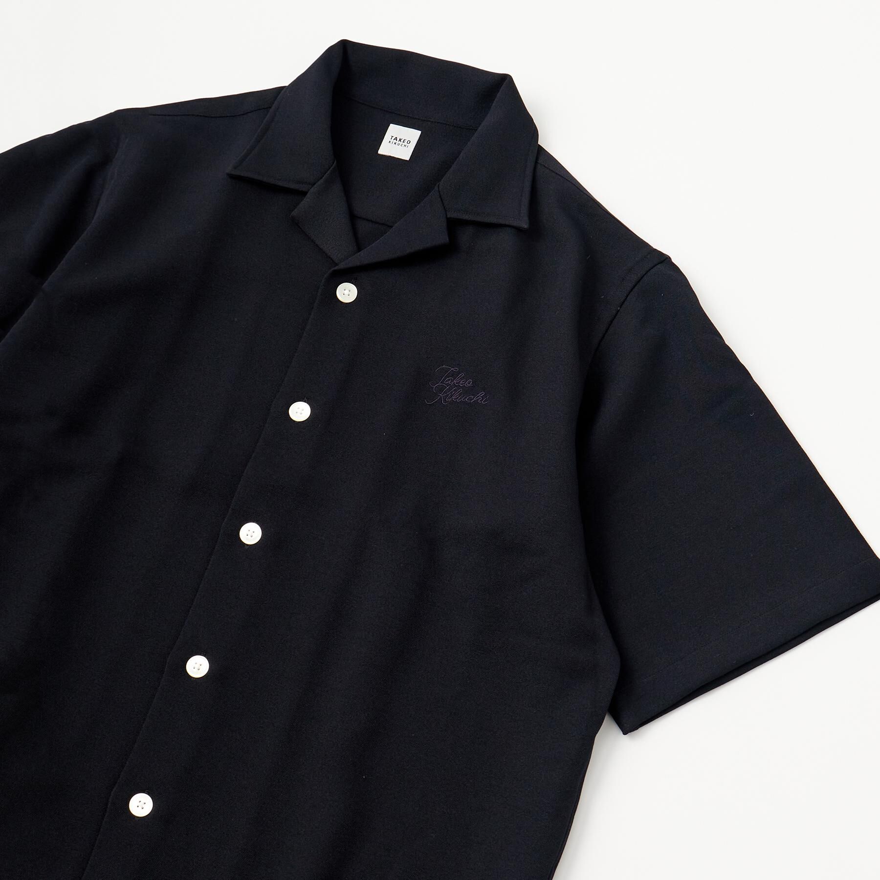 TAKEO KIKUCHI「【LIMITED】ハンドライティングロゴ 1ポイントジャージ半袖シャツ」|シャツ・ブラウス|