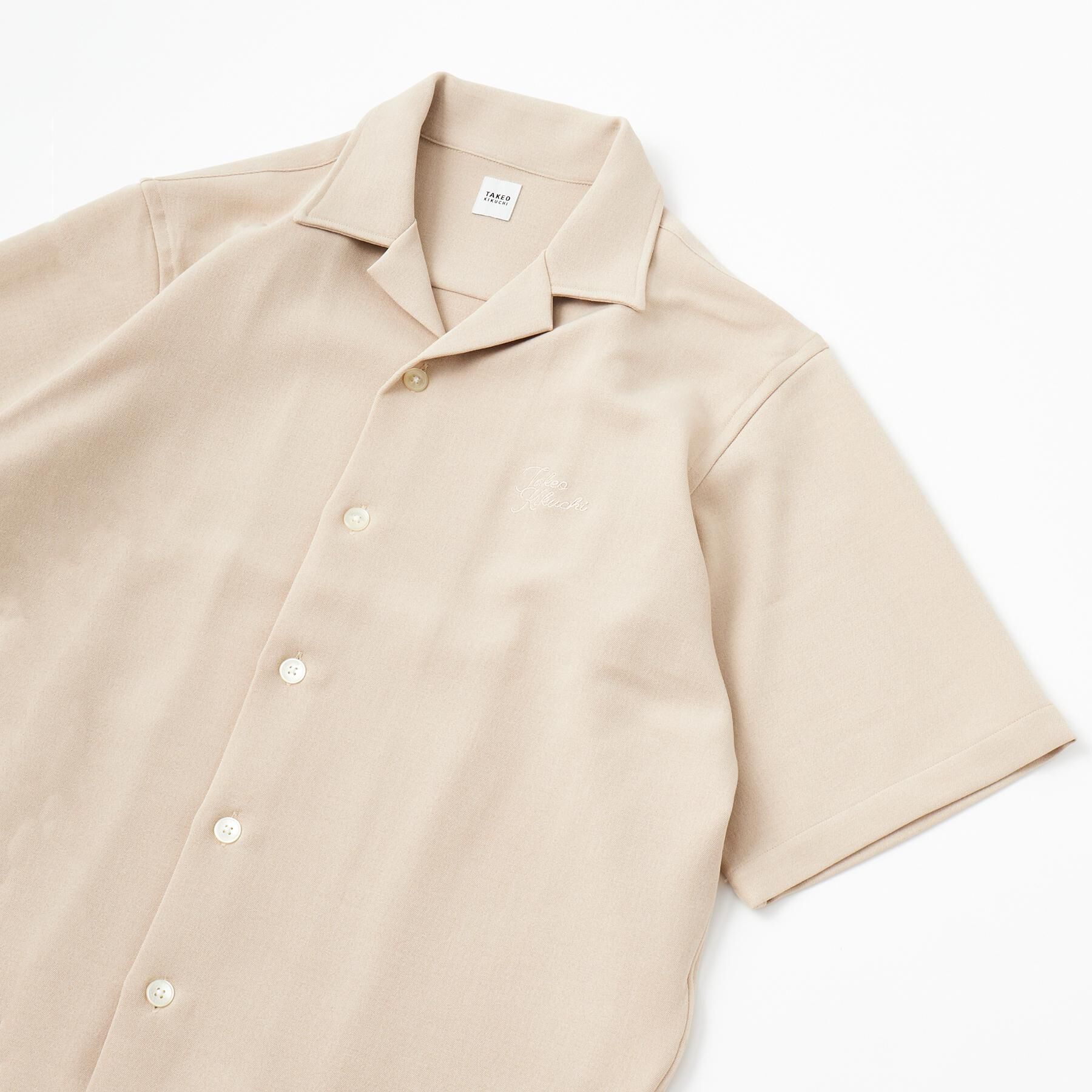 TAKEO KIKUCHI「【LIMITED】ハンドライティングロゴ 1ポイントジャージ半袖シャツ」|シャツ・ブラウス|