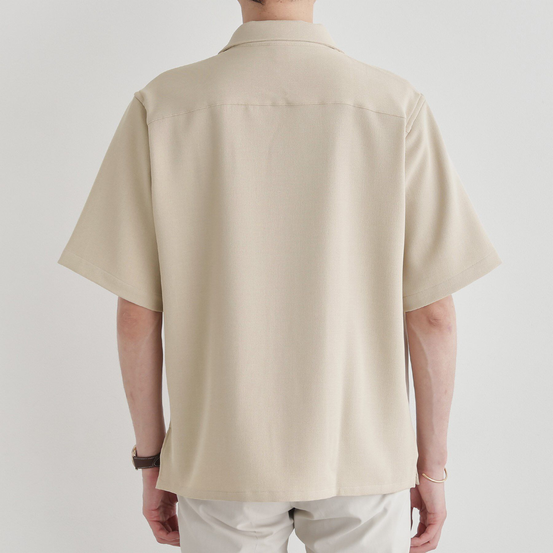 TAKEO KIKUCHI「【LIMITED】ハンドライティングロゴ 1ポイントジャージ半袖シャツ」|シャツ・ブラウス|