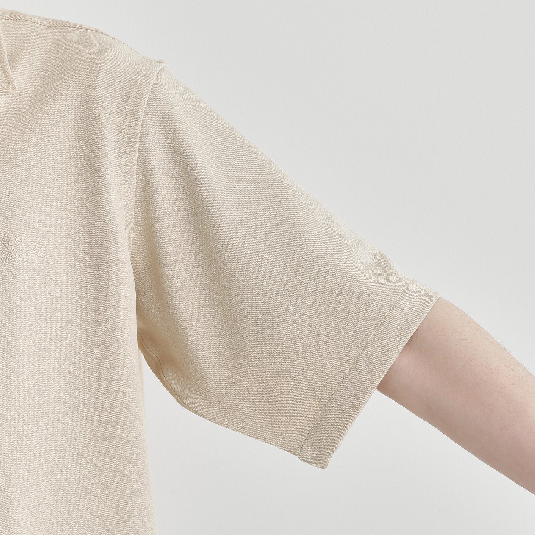 TAKEO KIKUCHI「【LIMITED】ハンドライティングロゴ 1ポイントジャージ半袖シャツ」|シャツ・ブラウス|