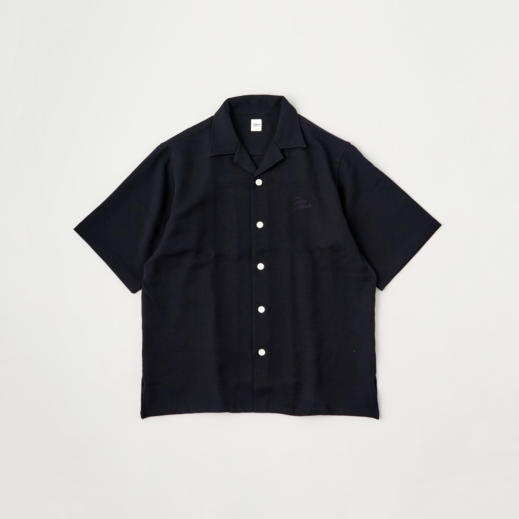 TAKEO KIKUCHI「【LIMITED】ハンドライティングロゴ 1ポイントジャージ半袖シャツ」|シャツ・ブラウス|ネイビー(094)