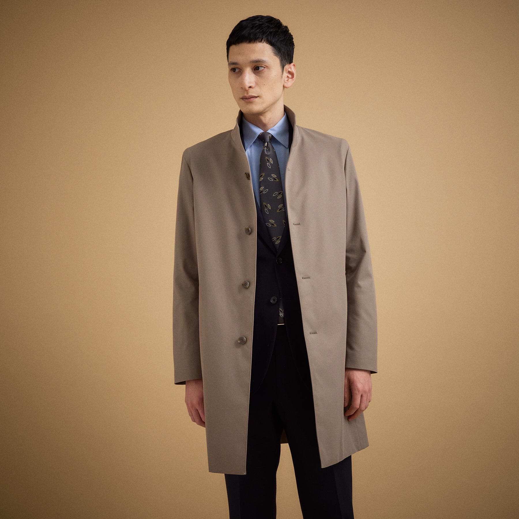 TAKEO KIKUCHI「撥水ツイル スタンドカラー コート」|その他|