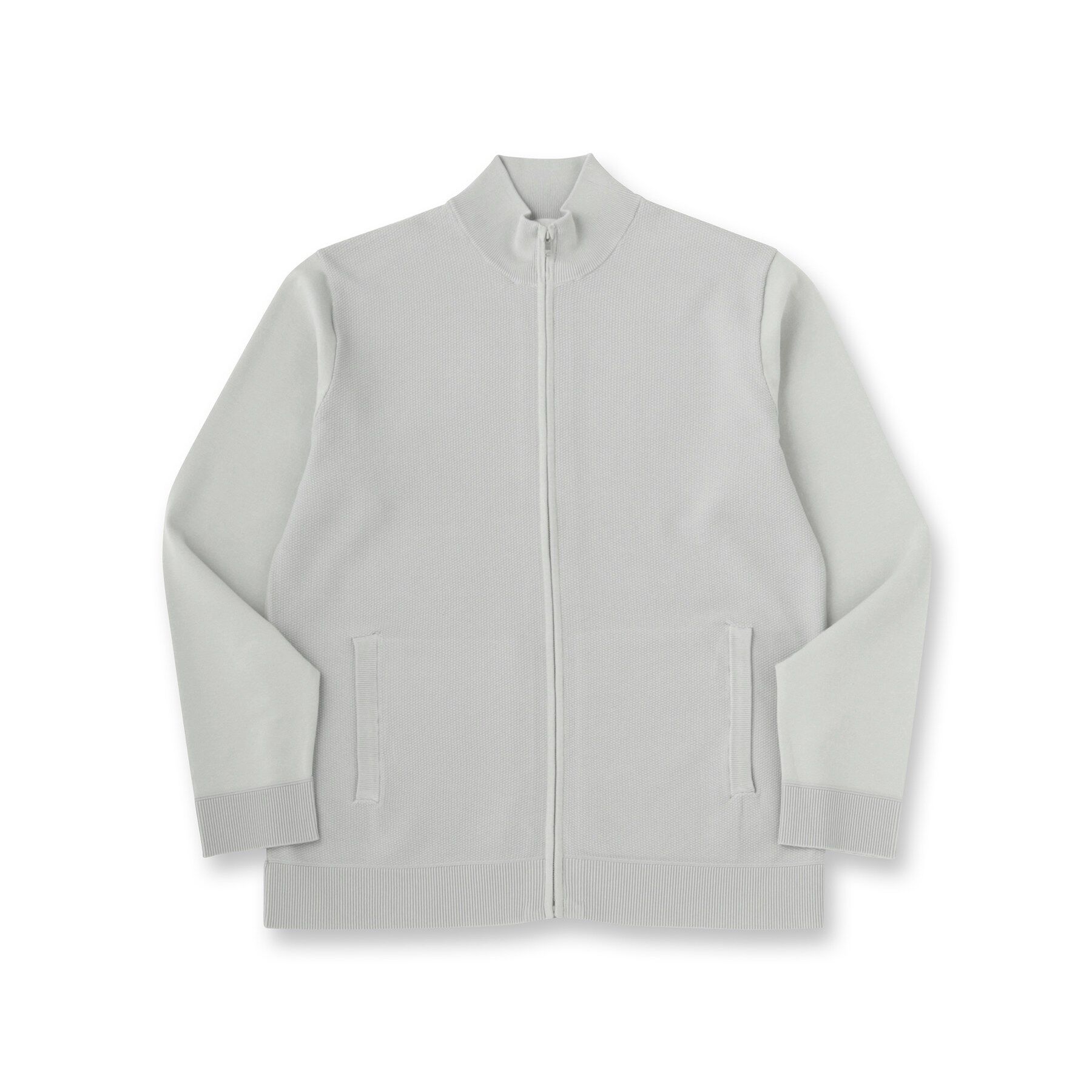 TAKEO KIKUCHI「ジップアップ 鹿の子 ニット」|ニット・セーター|