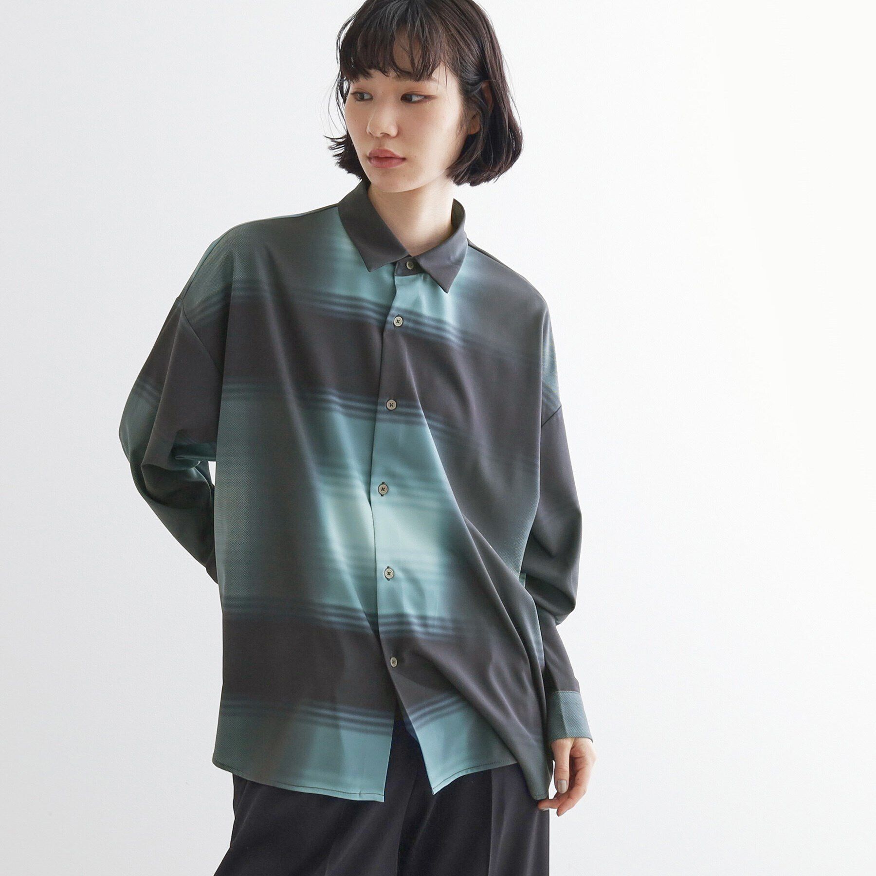 tk.TAKEO KIKUCHI「グラデオンブレーチェックシャツ」|シャツ・ブラウス|