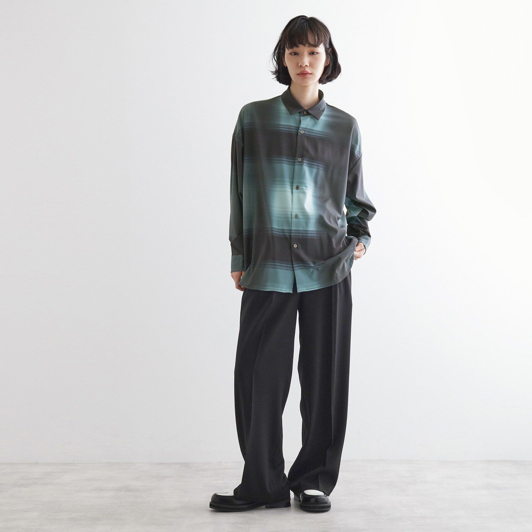 tk.TAKEO KIKUCHI「グラデオンブレーチェックシャツ」|シャツ・ブラウス|