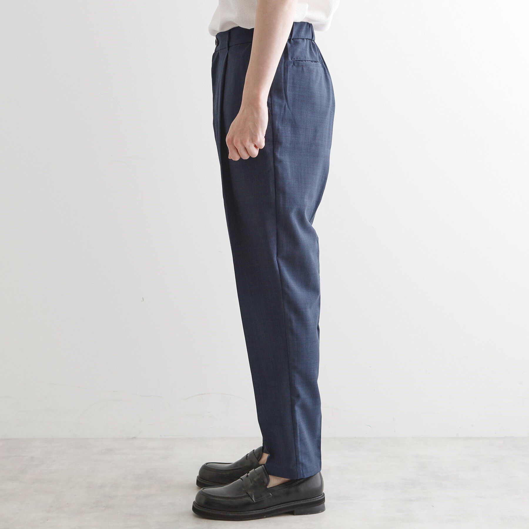 tk.TAKEO KIKUCHI「【2点セットジャケット＋パンツ】エアリードライノーカラージャケット＆スラックス」|スーツ|