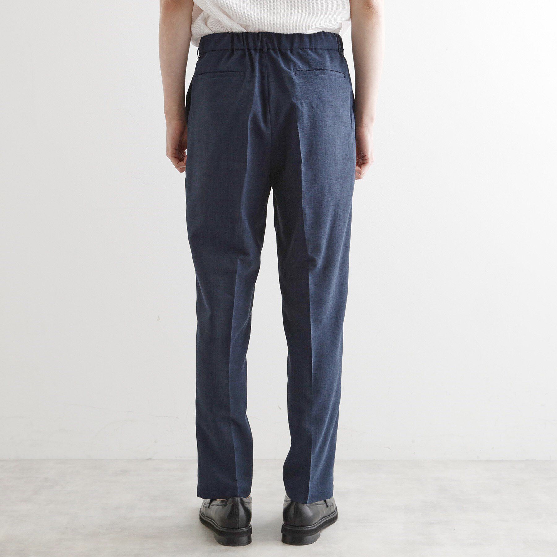 tk.TAKEO KIKUCHI「【2点セットジャケット＋パンツ】エアリードライノーカラージャケット＆スラックス」|スーツ|