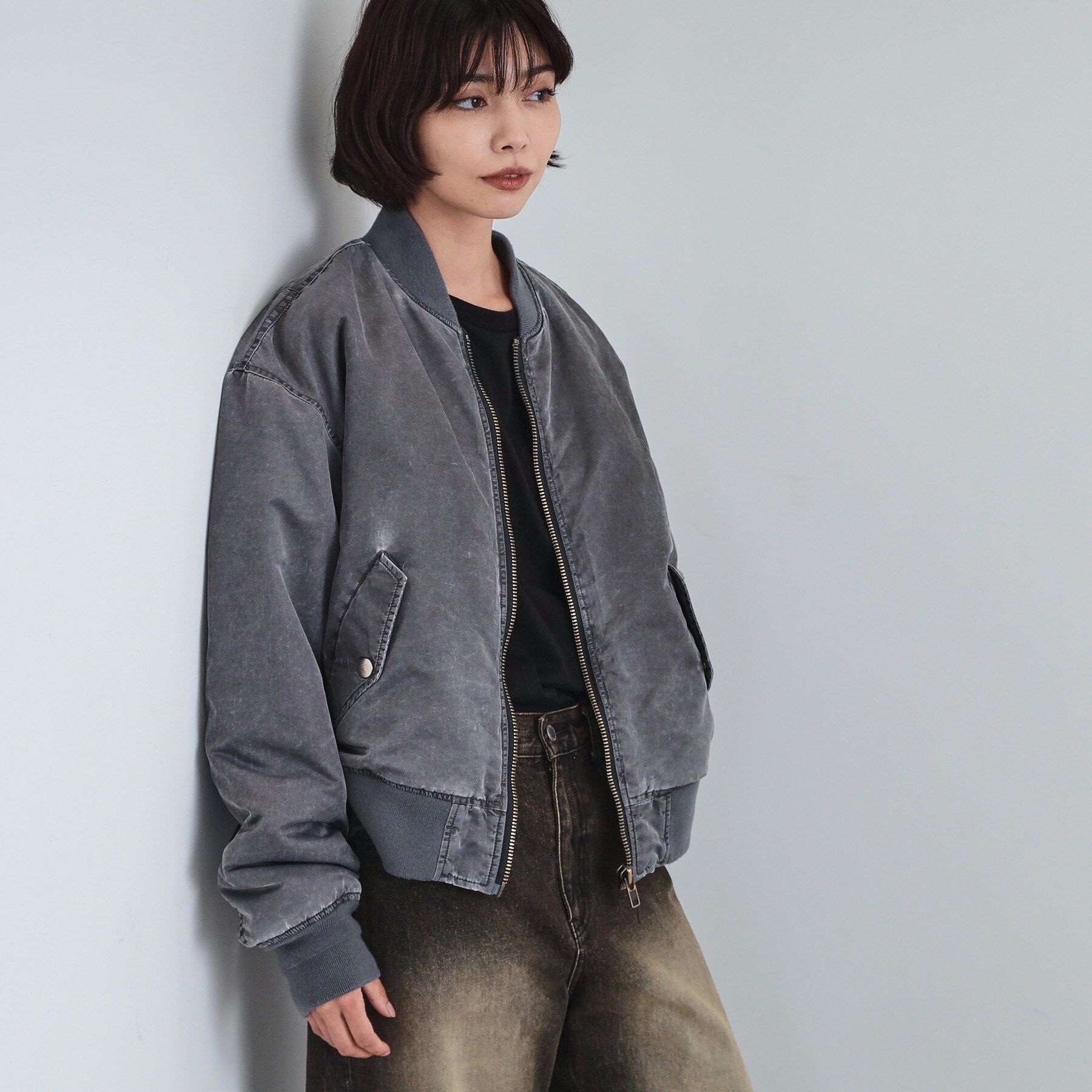 tk.TAKEO KIKUCHI「ヴィンテージライクMA‐1」|ブルゾン・スタジャン|