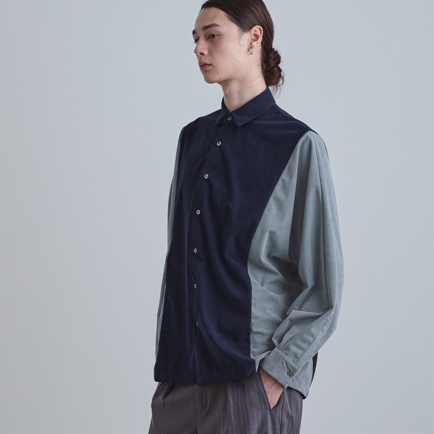 tk.TAKEO KIKUCHI「コーデュロイドルマンシャツ」|シャツ・ブラウス|