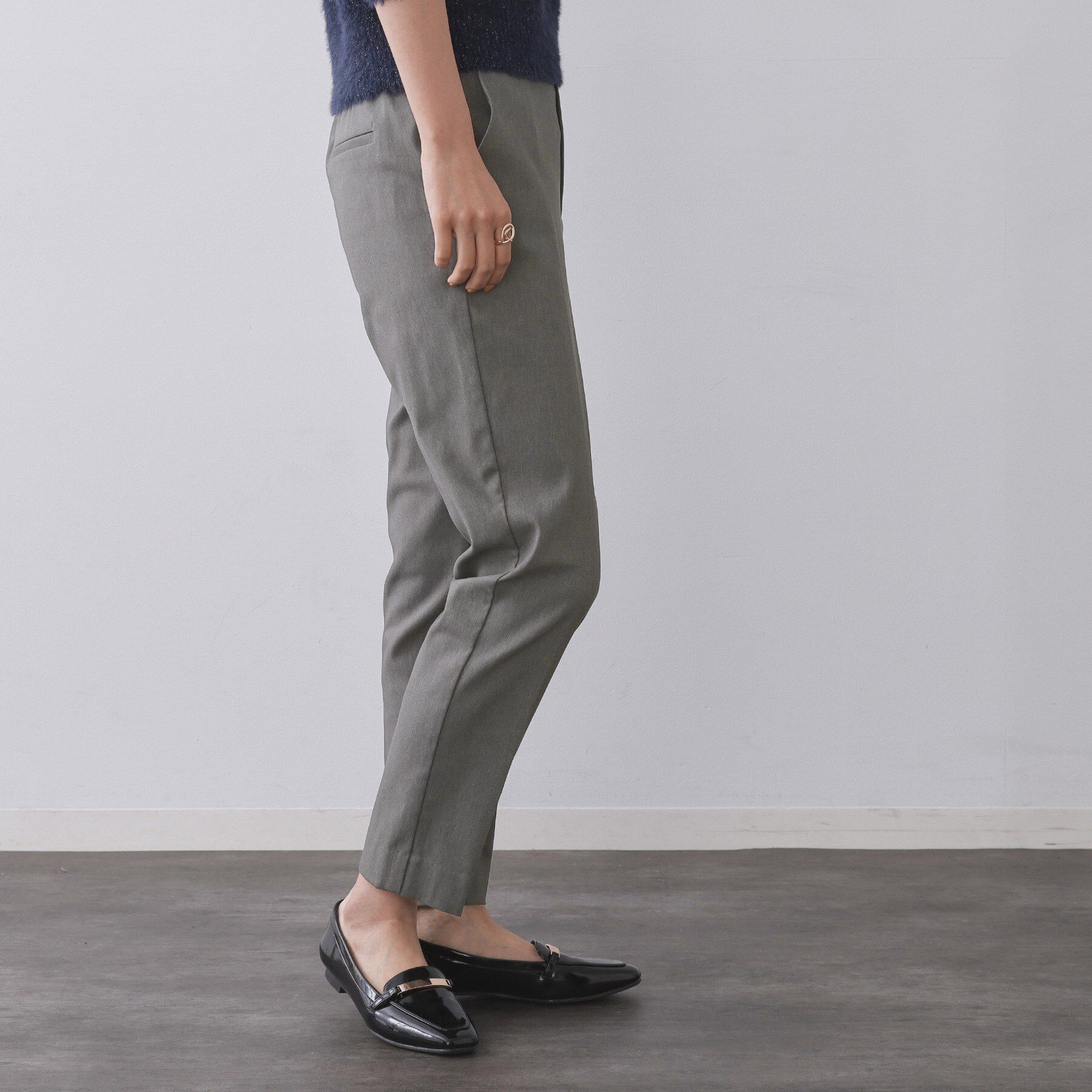 OPAQUE.CLIP「裏起毛ハイストレッチイージーテーパードパンツ【洗濯機OK】」|その他|