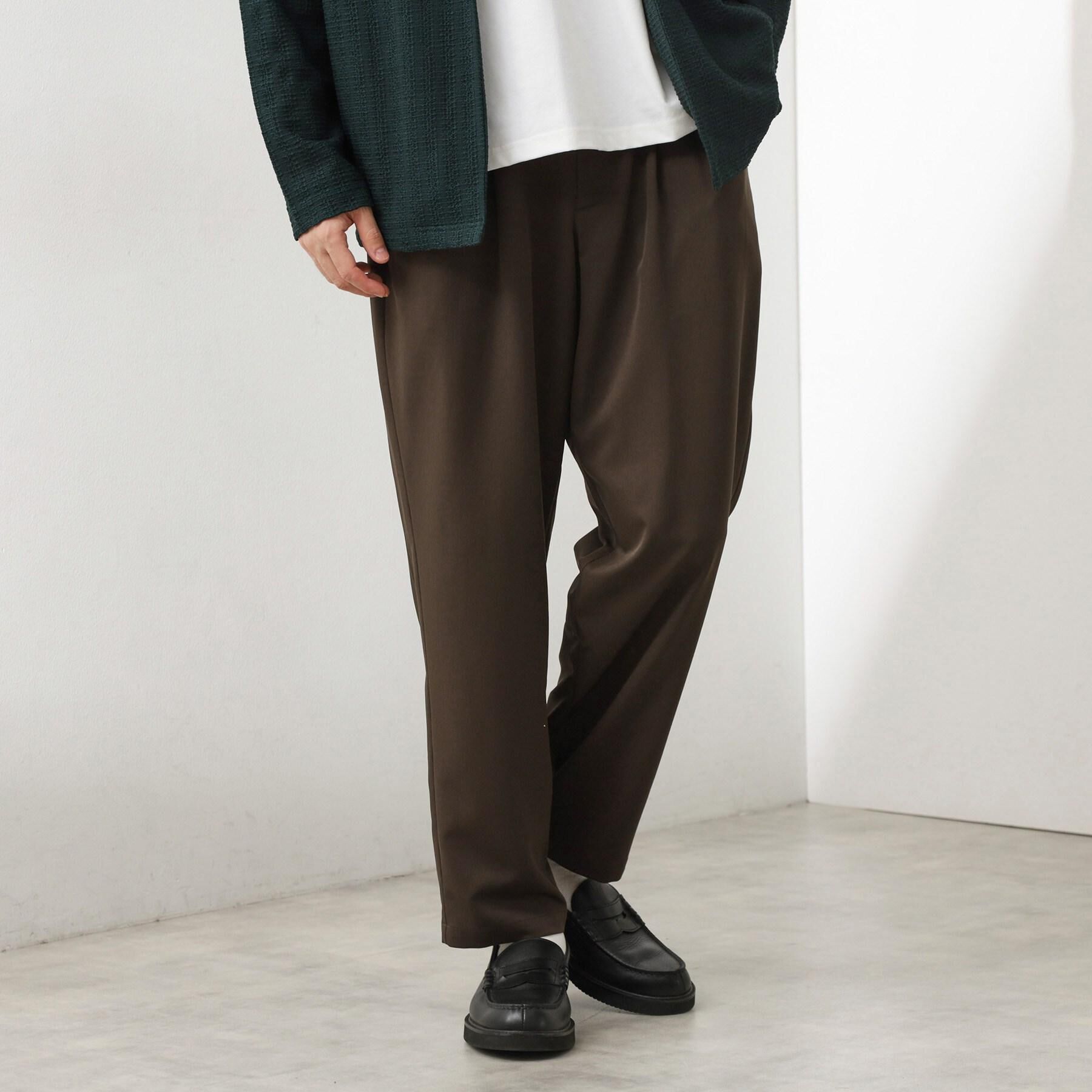 THE SHOP TK「スムースファイバーワイドイージーパンツ 【セットアップ可／UVカット／イージーケア／洗濯機OK】」|その他|