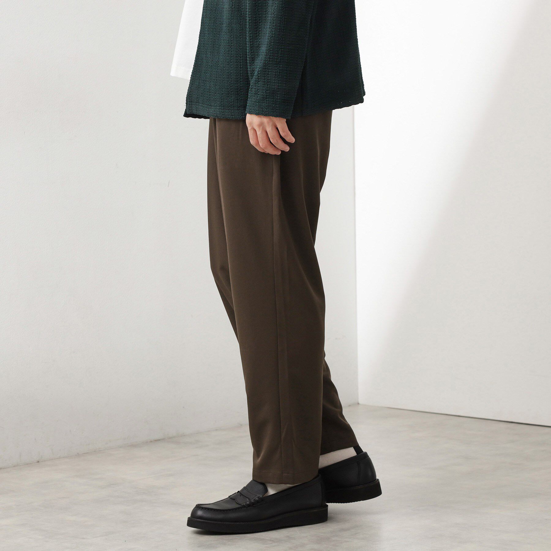 THE SHOP TK「スムースファイバーワイドイージーパンツ 【セットアップ可／UVカット／イージーケア／洗濯機OK】」|その他|