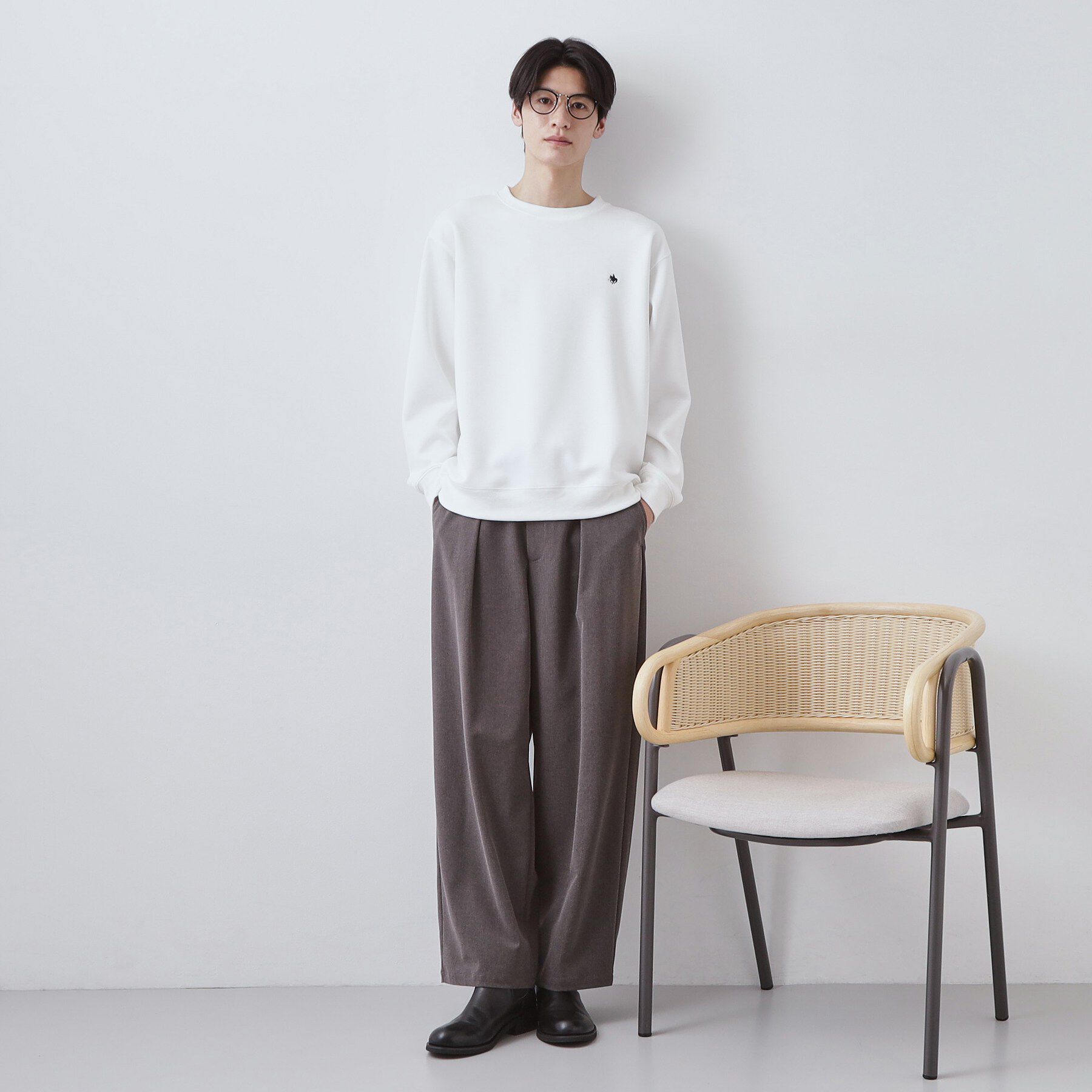 THE SHOP TK「POLO BCS ダンボールスウェット」|パーカー|