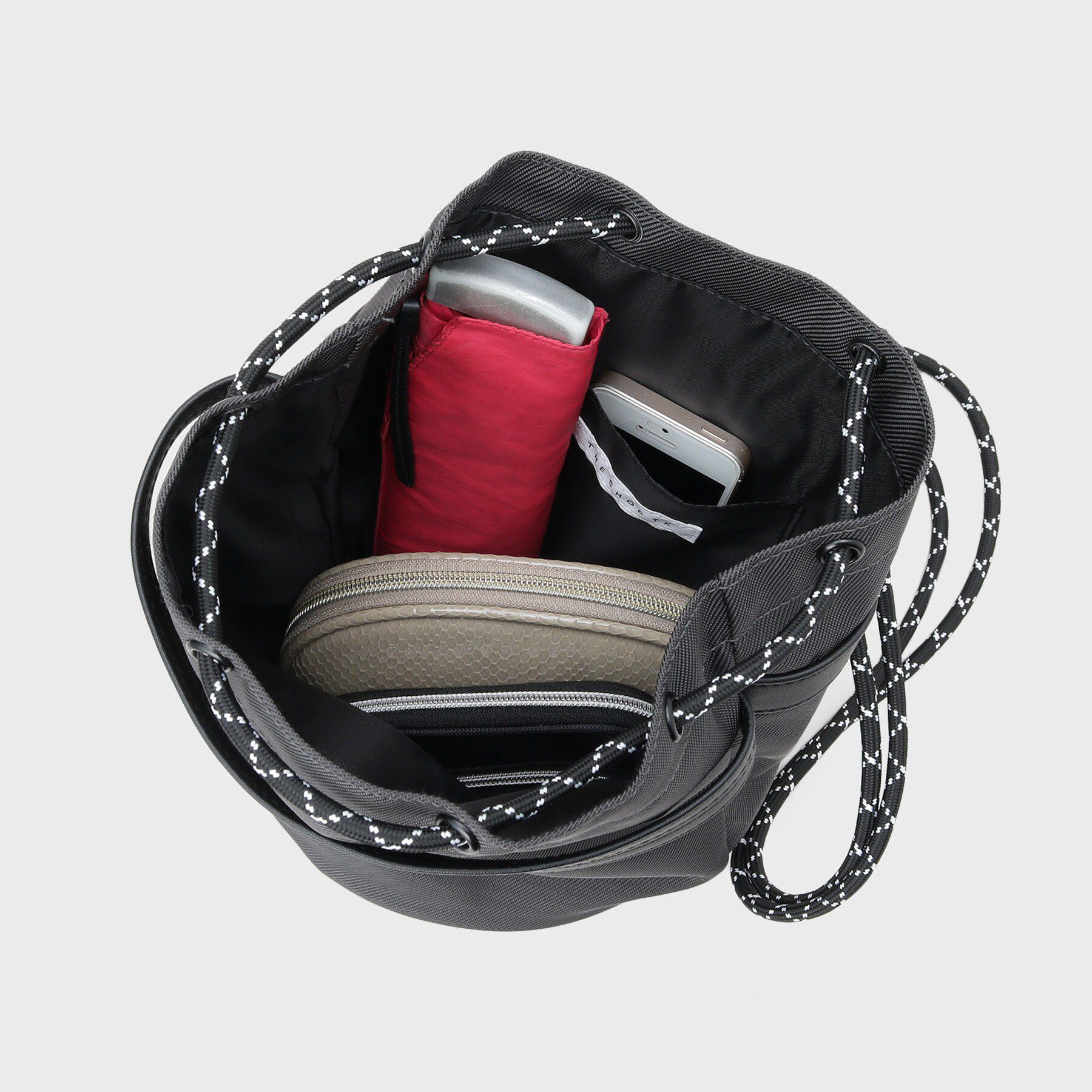 THE SHOP TK「ツイル2WAY 巾着バッグ」|ショルダー・メッセンジャー|