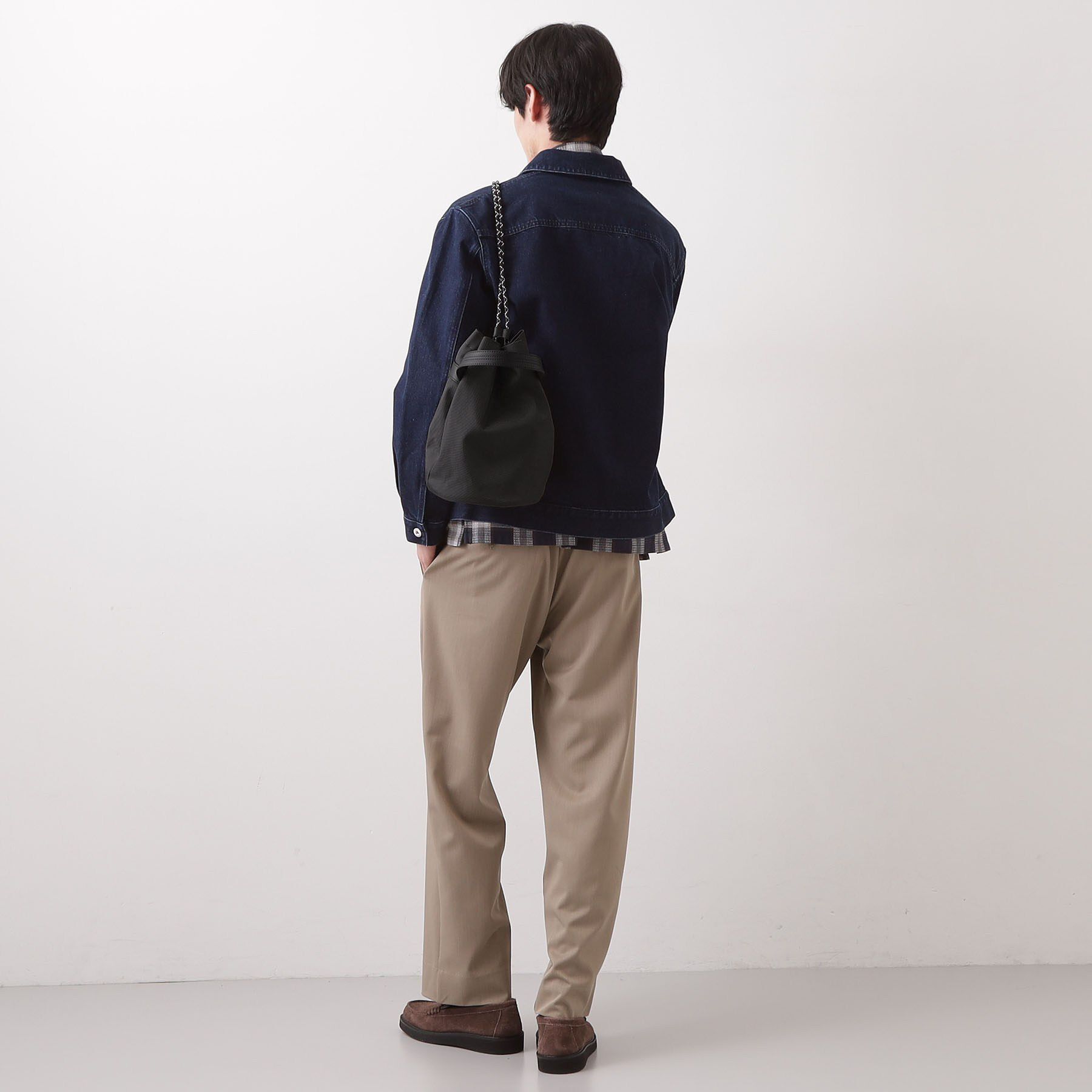 THE SHOP TK「ツイル2WAY 巾着バッグ」|ショルダー・メッセンジャー|